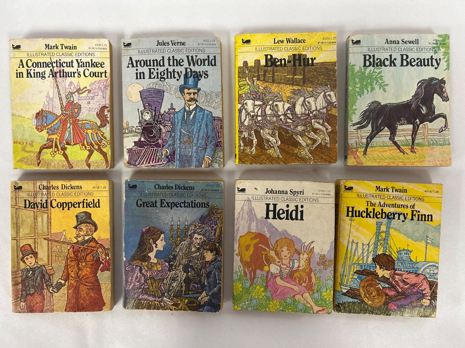 Moby Books Illustrated Classic Editions Mini Paperback Books Lot of 22