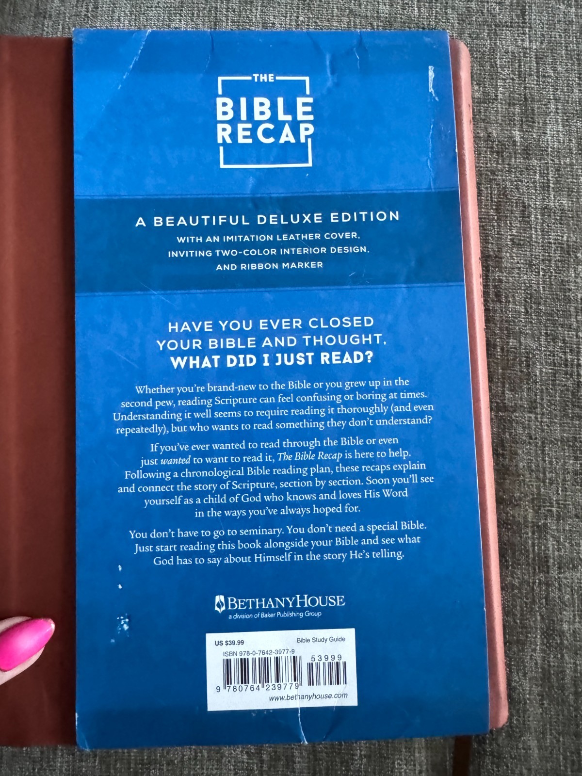 The Bible Recap Deluxe Edition Imitation Leather Tara-Leigh Cobble One-Year Guid