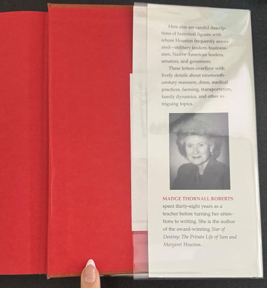 Personal Correspondence of Sam Houston – V1: 1839-1845 by Madge Thornall Roberts