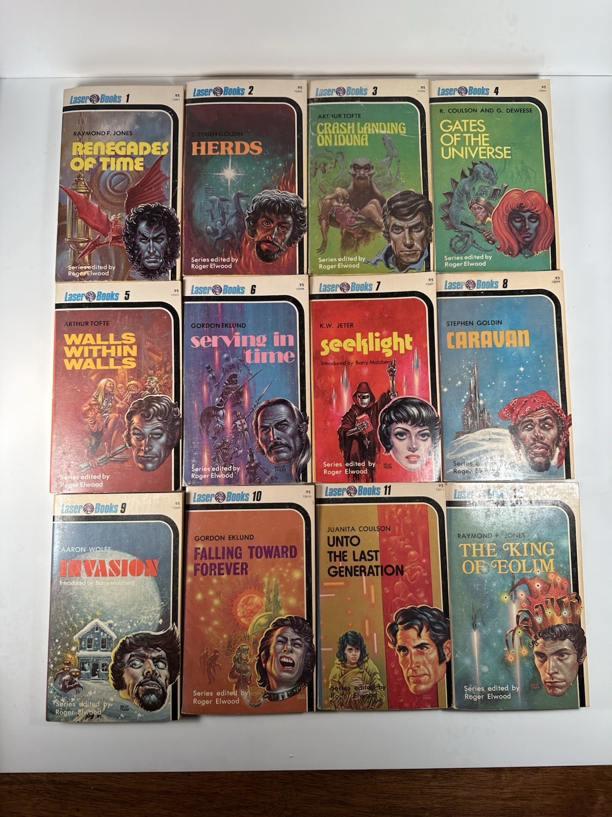 Huge Lot Of 55 Laser Books 1970s Vintage Science Fiction Paperbacks Incl #s 1-54