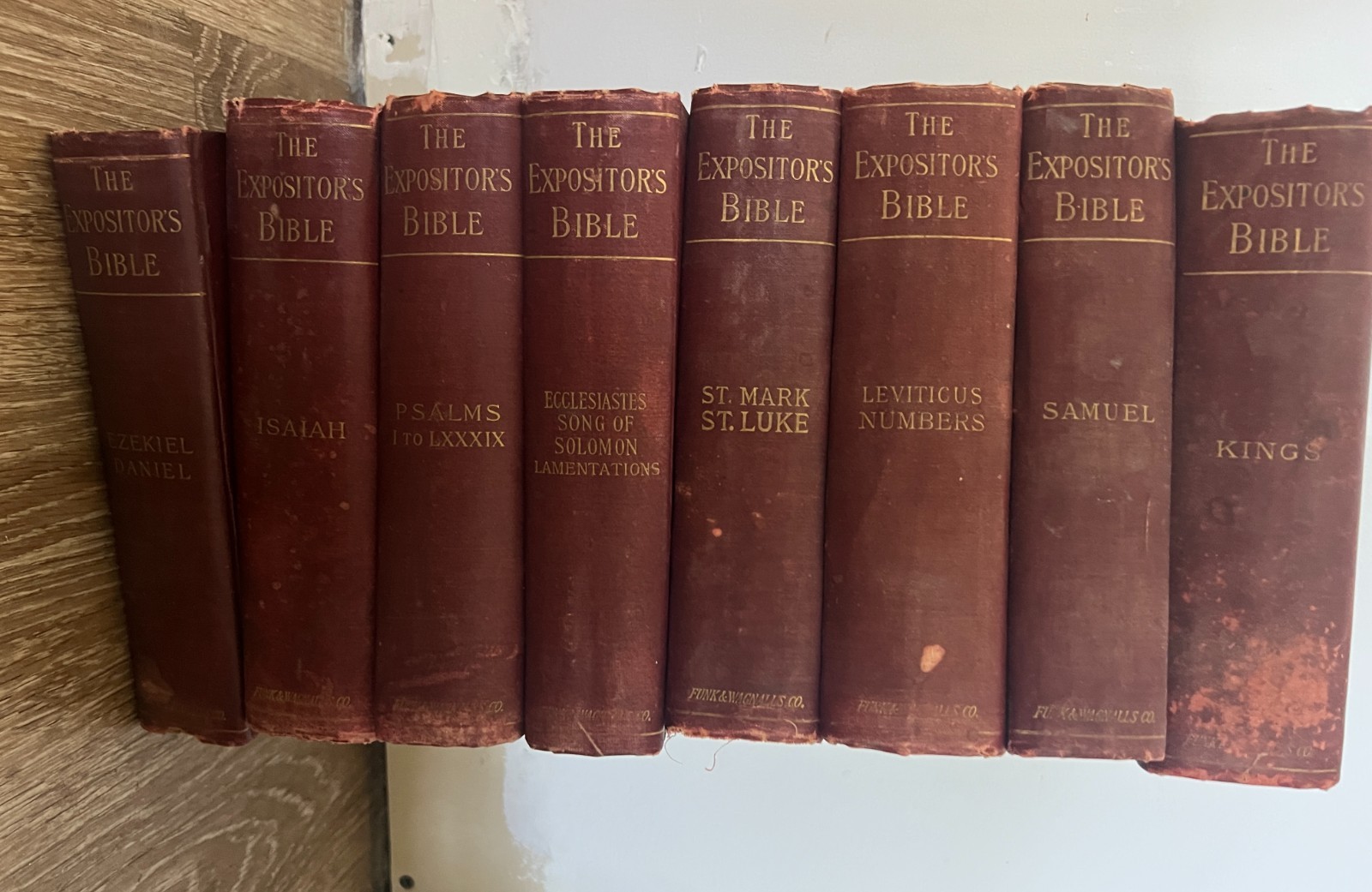 The Expositor’s Bible Commentary 1900 Antique/Vintage Lot of 23 Funk & Wagnalls