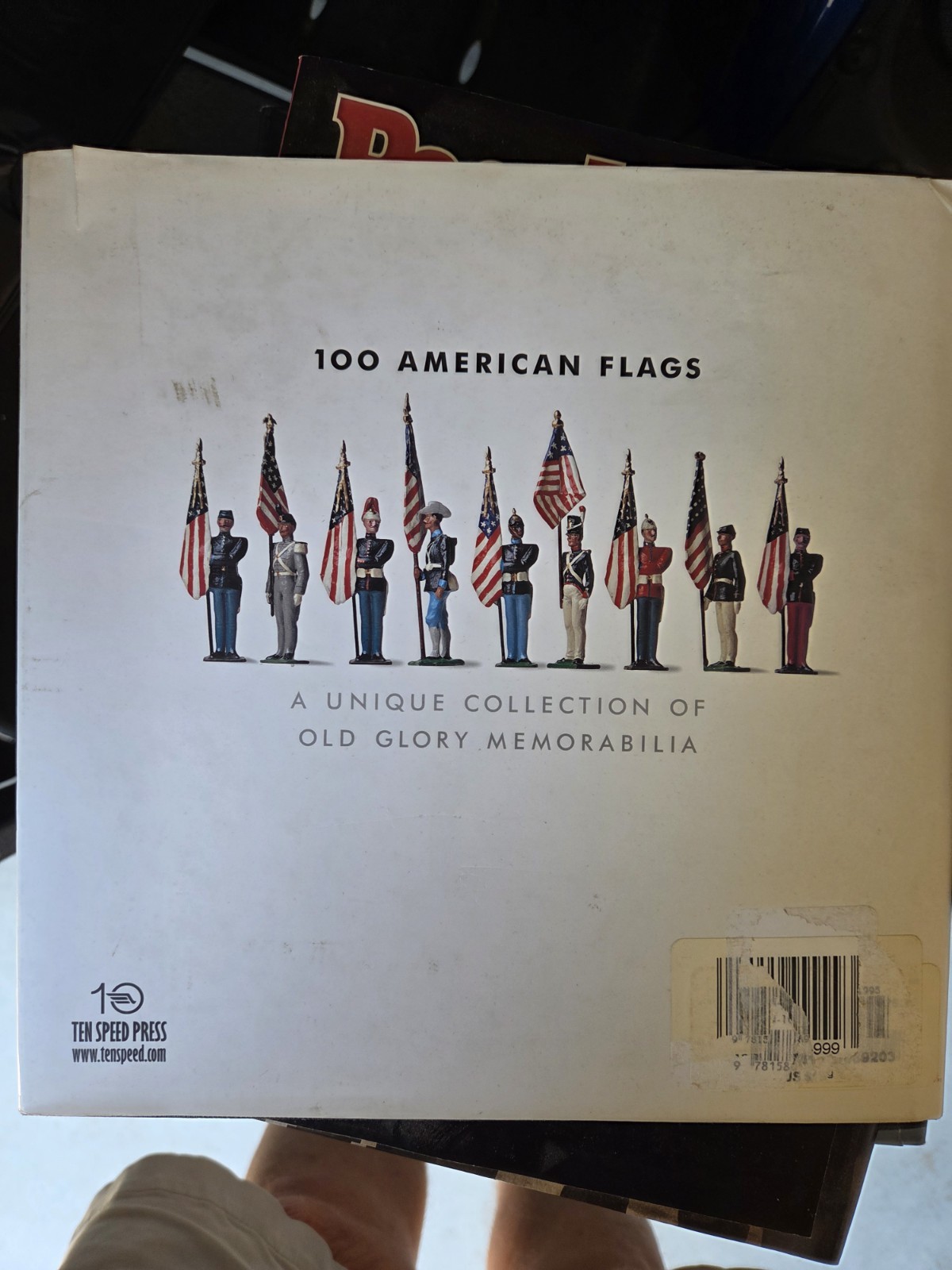 100 American FLAGS Hardcover Book