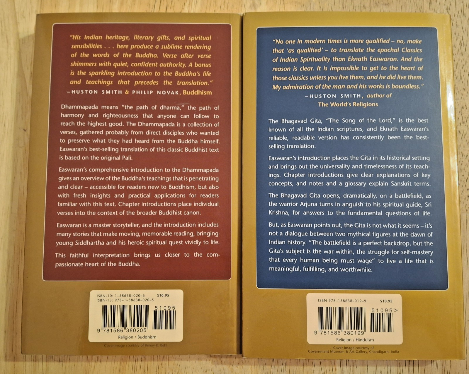 The Bhagavad Gita & The Dhammapada -Eknath Easwaran (tr.-As New pb.