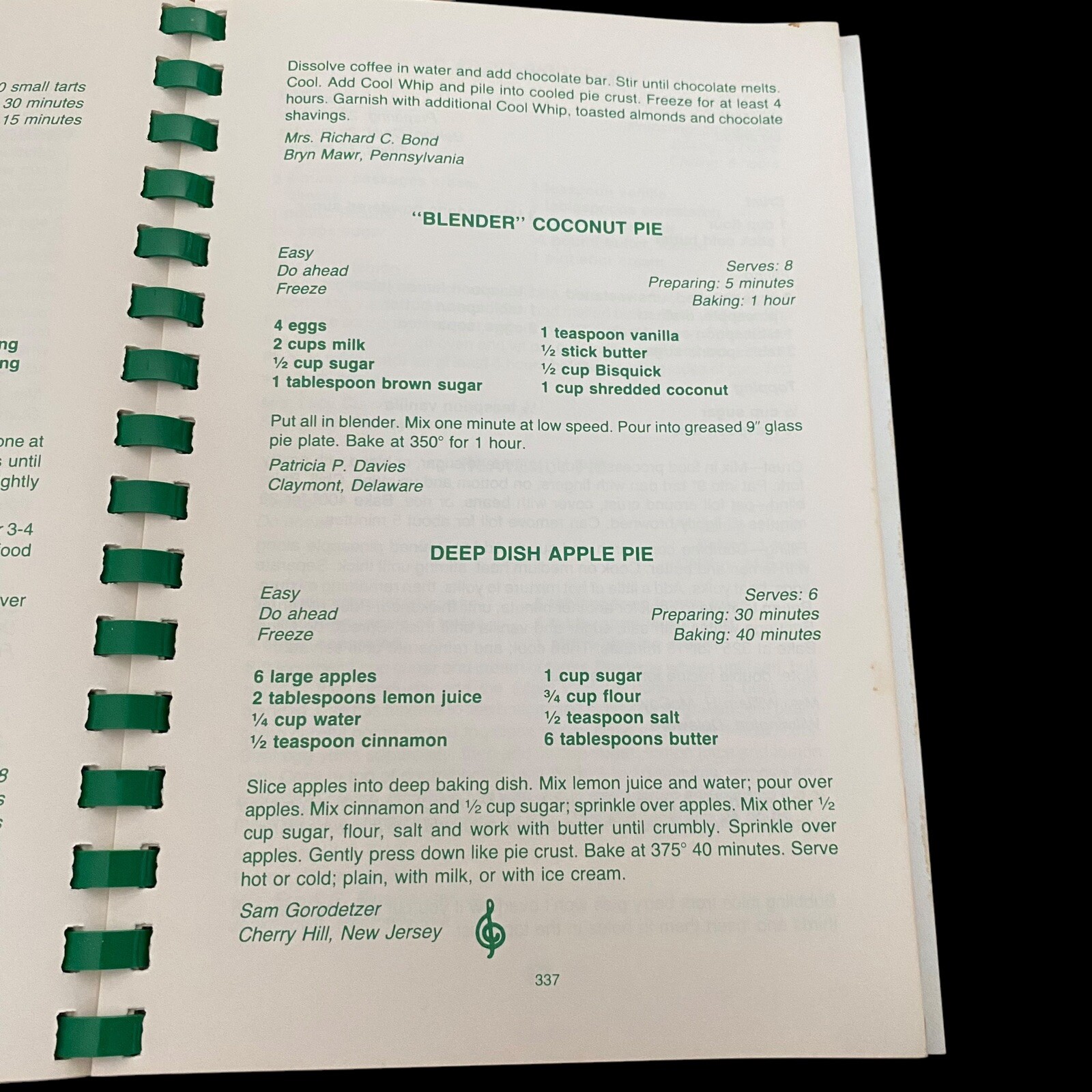 The Philadelphia Orchestra Community Cookbook 1980 Spiral Bountd 398 Pages