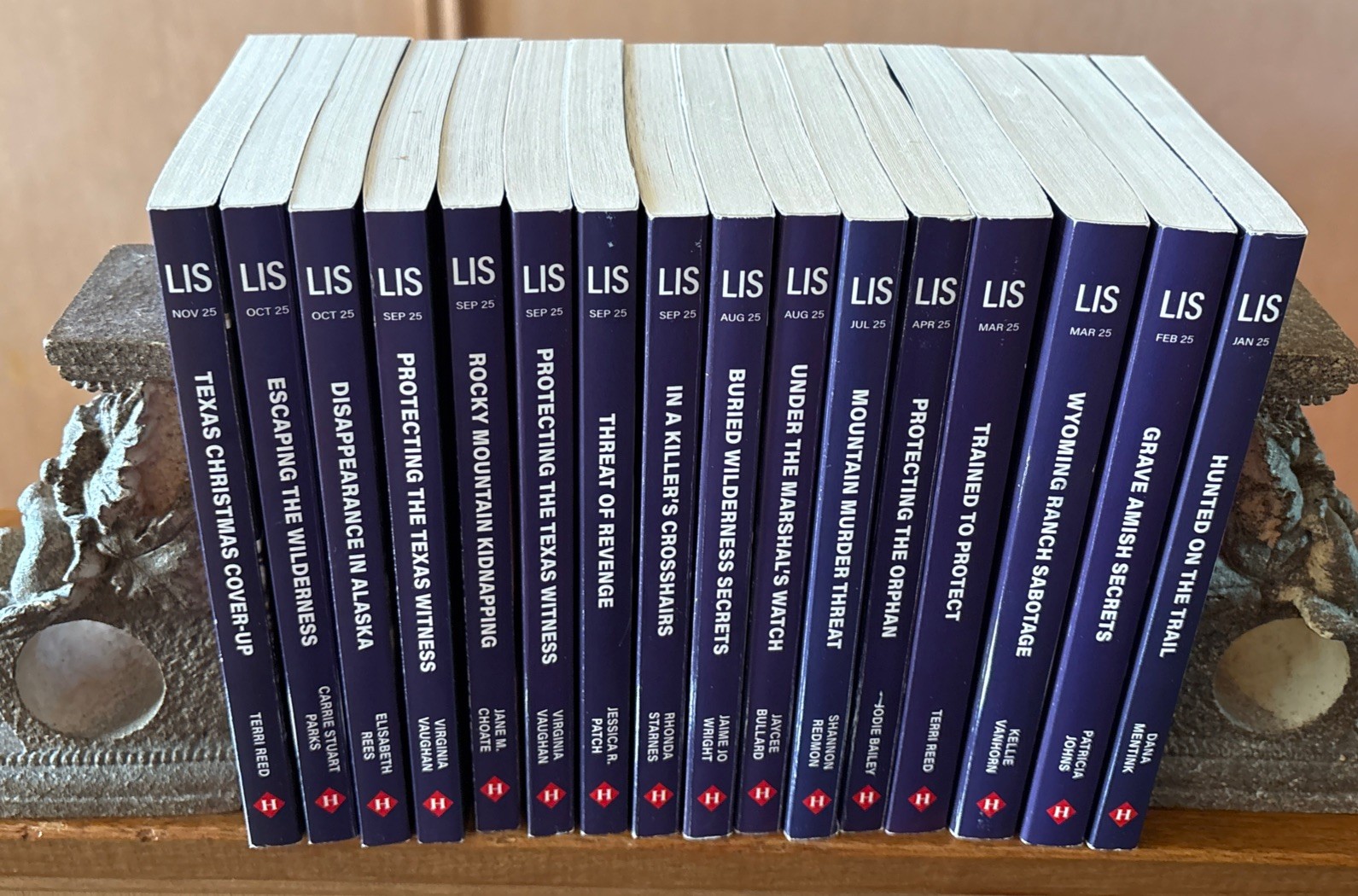 16~Harlequin 2025 Love Inspired Suspense (LIS) Paperback Book Lot Jan.-Nov.