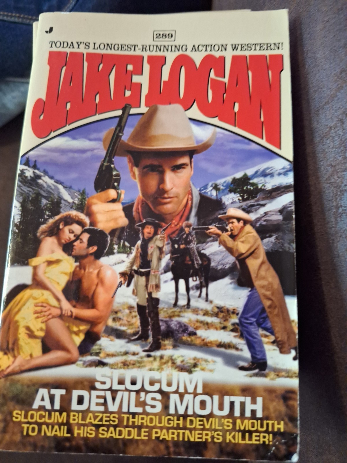 16 Jake Logan Slocum Western Paperback Book Lot #206-361 Jove Vintage
