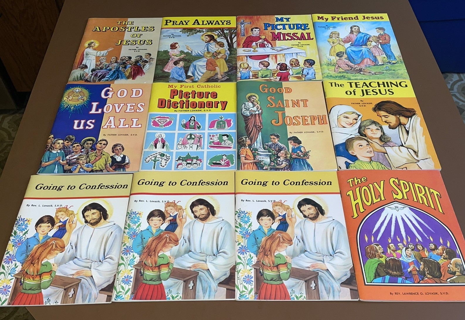 Lot of 12 Vintage 1970s 80s St Joseph Picture Books Religious Father Lovasik Set