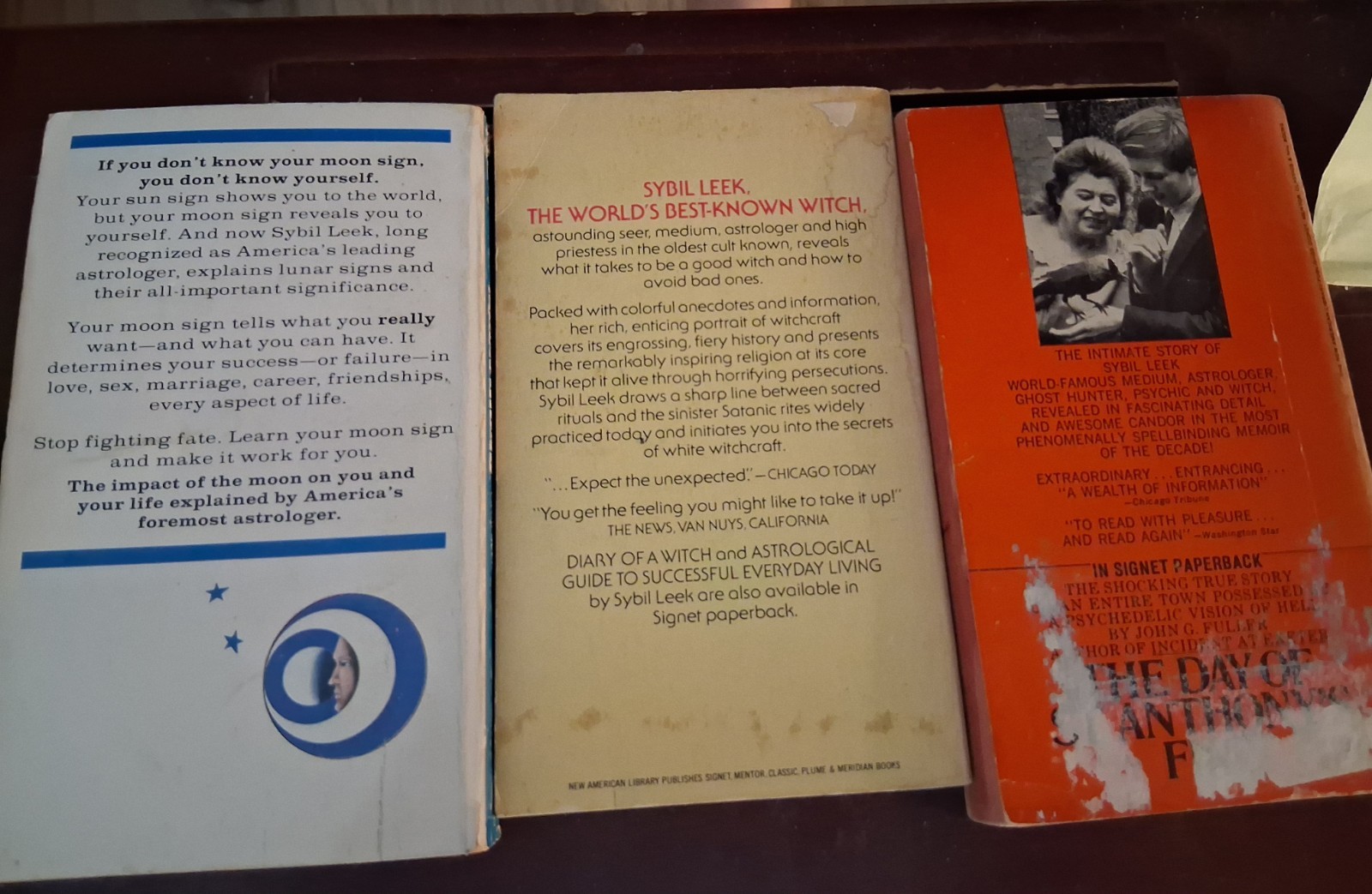 sybil leek books Lot Including Witch Craft, diary of A WITCH & Moon Signs