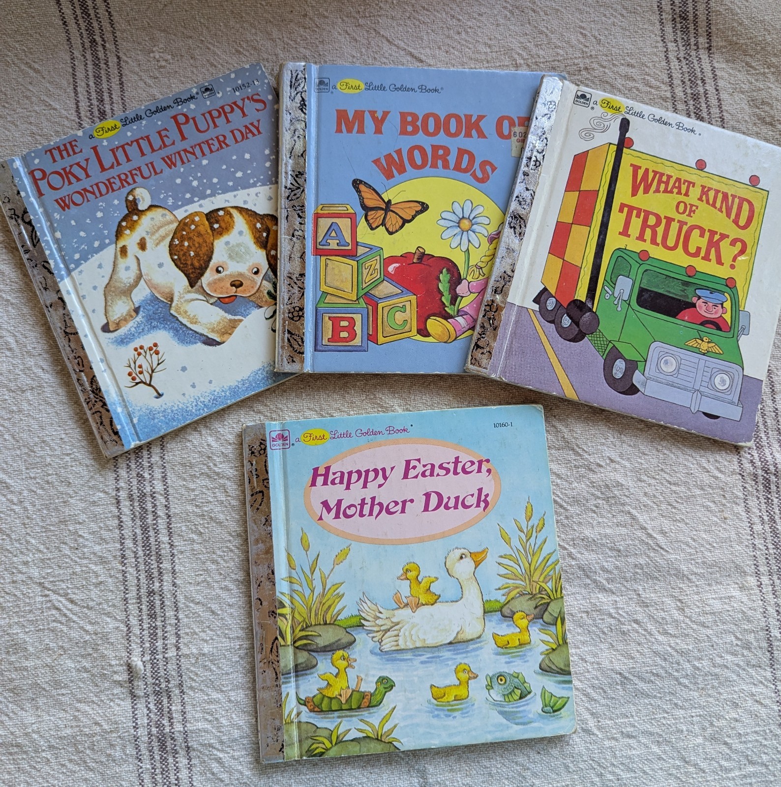 Vintage First Little Golden Books Set of 12 Books For Girls And Boys
