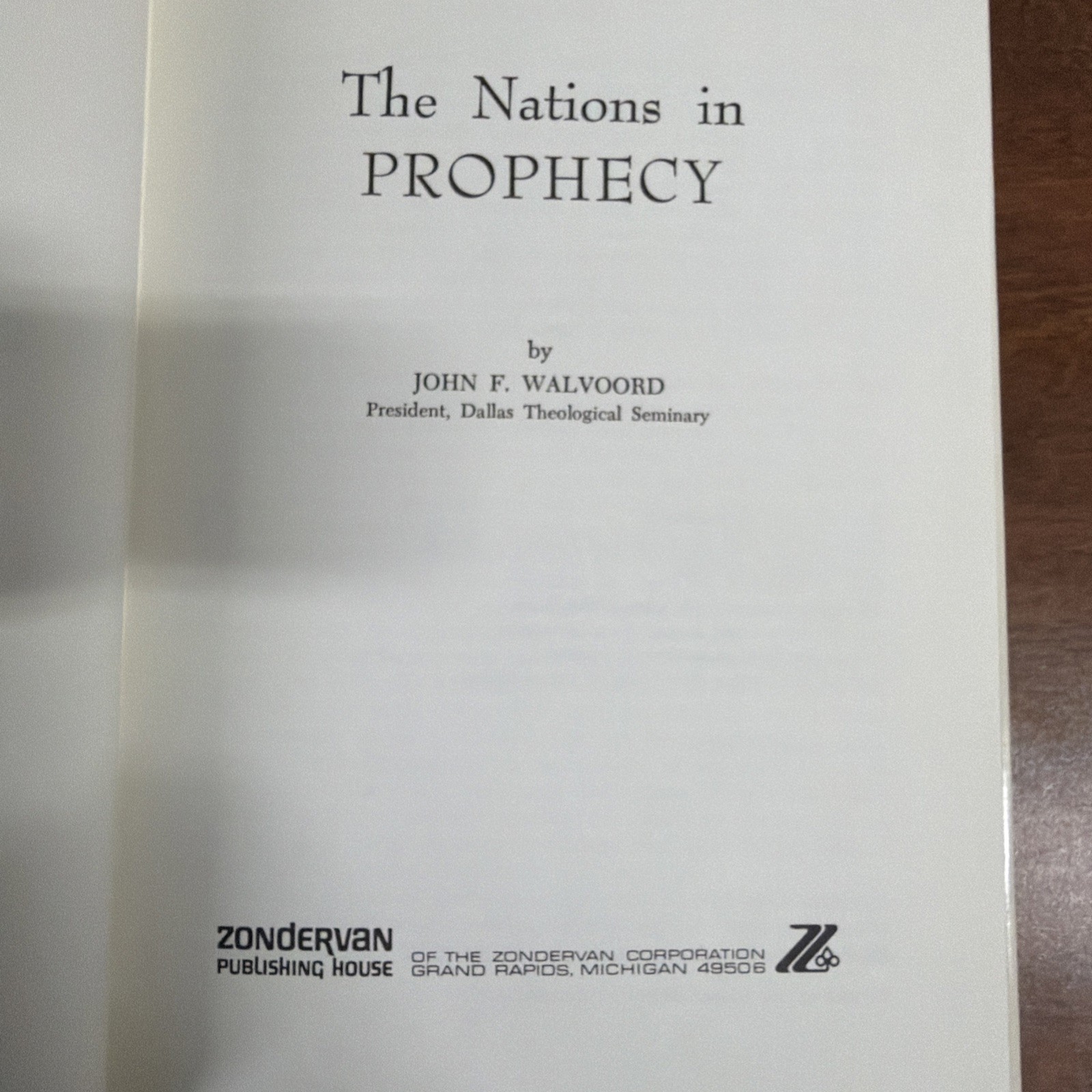 The Nations In Prophecy by John F. Walvoord (1975 Vintage Hardcover)