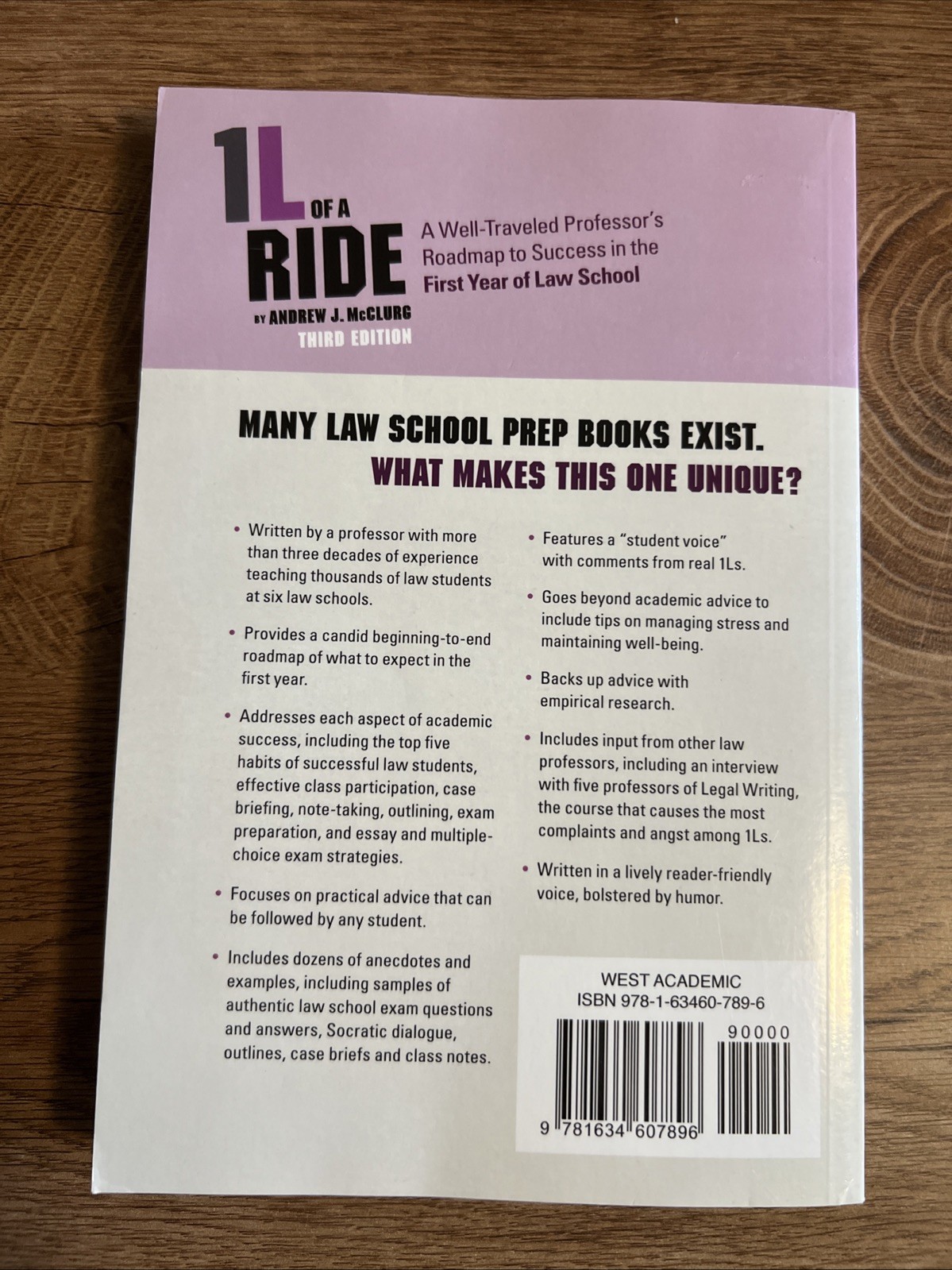 1l of a Ride : A Well-Traveled Professor’s Roadmap to Success in the First Year