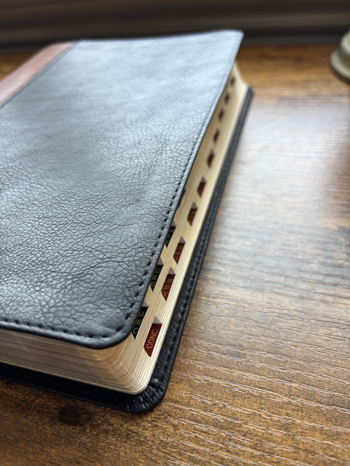 CSB Rainbow Study Bible, Black Tan Leathertouch