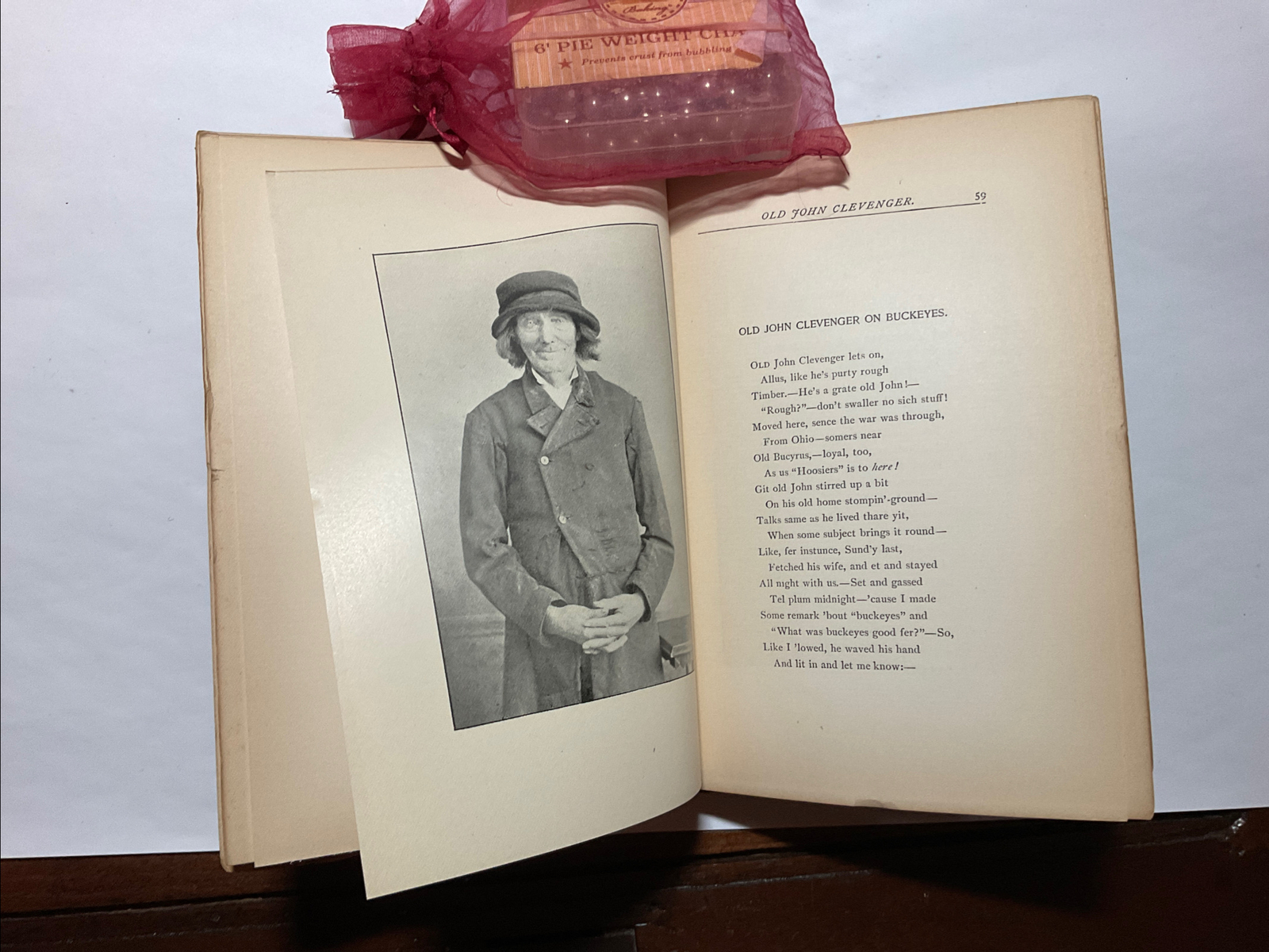 Neghborly Poems Poetry Hardcover Book by James Whitcomb Riley 1895, 112 Pages