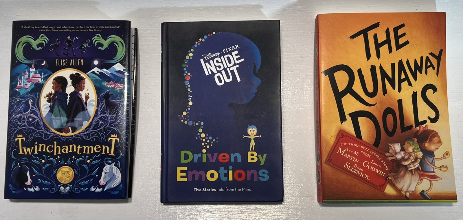 Disney Hyperion Various Hardcover Paperback Books Lot of 3 Inside Out Books