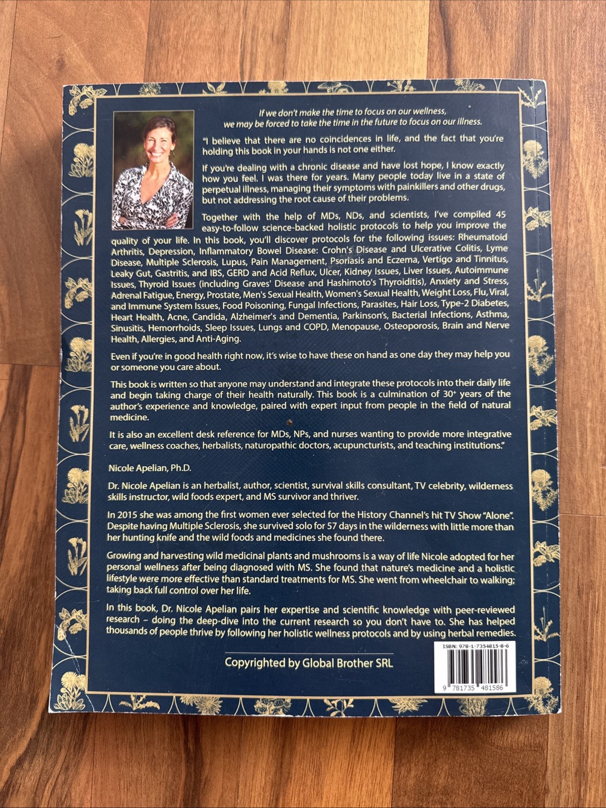 Holistic Guide to Wellness: Herbal Protocols Common Ailments Nicole Apelian book