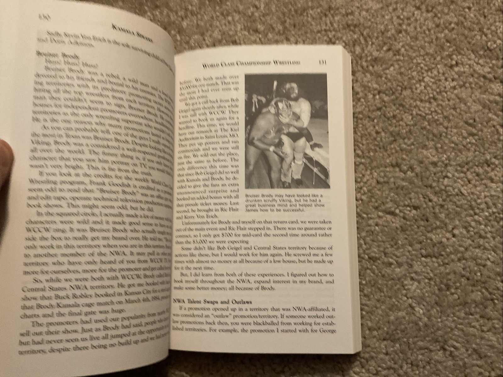 Kamala Speaks – WWF / WWE – James Harris – Wrestling – AUTOGRAPHED / SIGNED Book