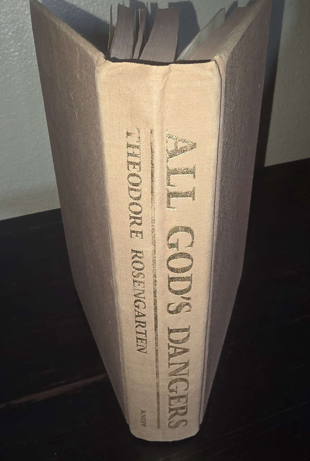 Alfred A. Knopf All God’s Dangers Theodore Rosengarten Hardcover 1975