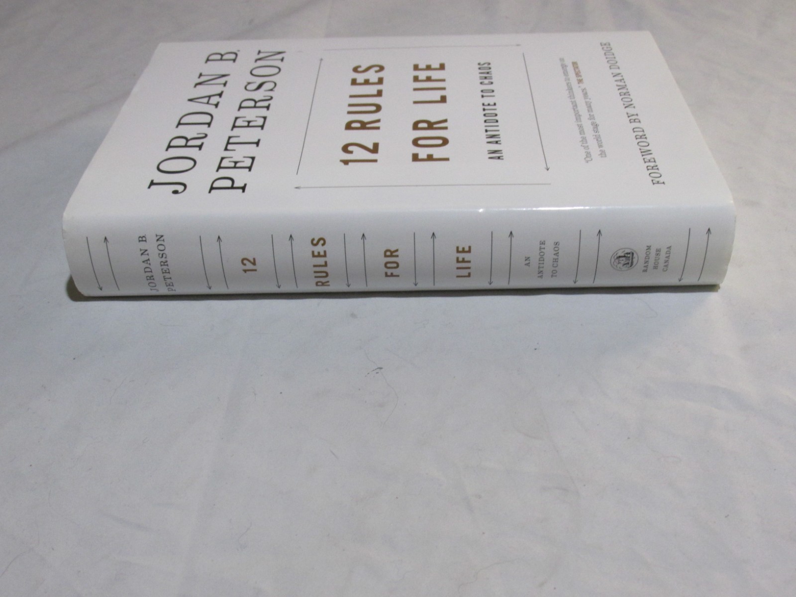 12 Rules for Life An Antidote to Chaos by Jordan B. Peterson 2018 Hardcover
