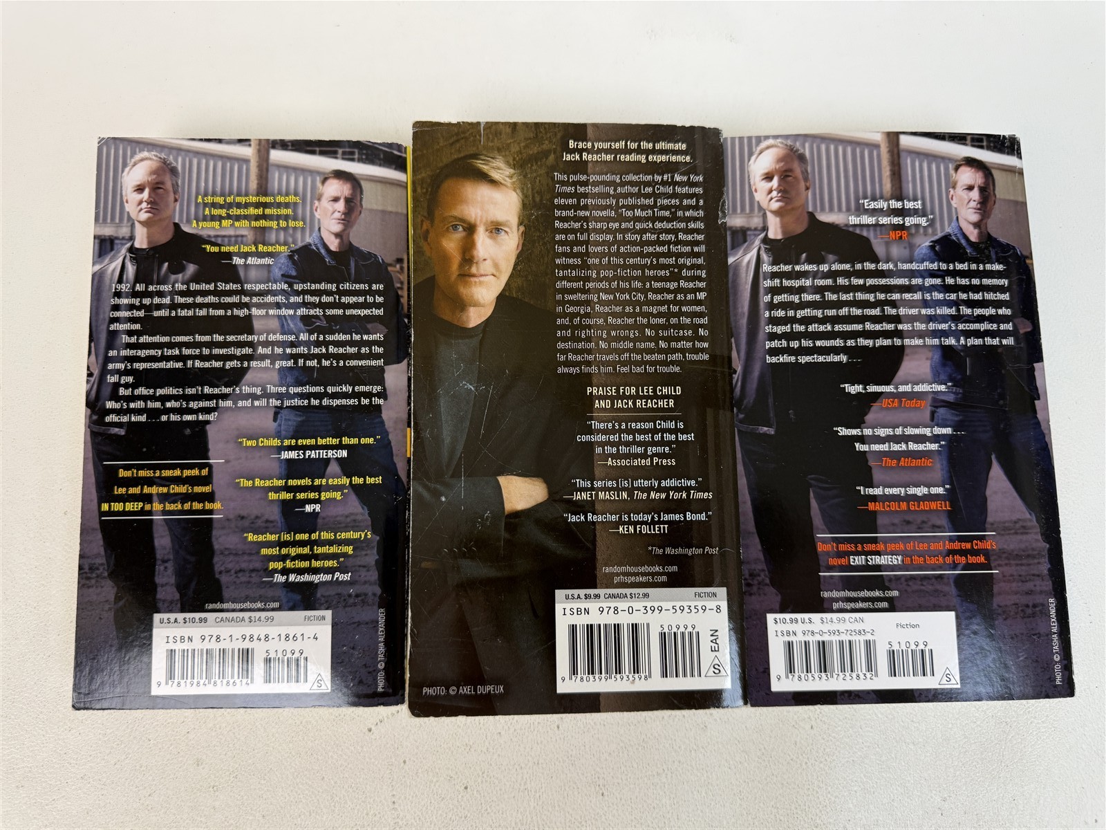 Lee Child Lot 1st 30 Jack Reacher Paperback Killing Floor – In Too Deep +Stories