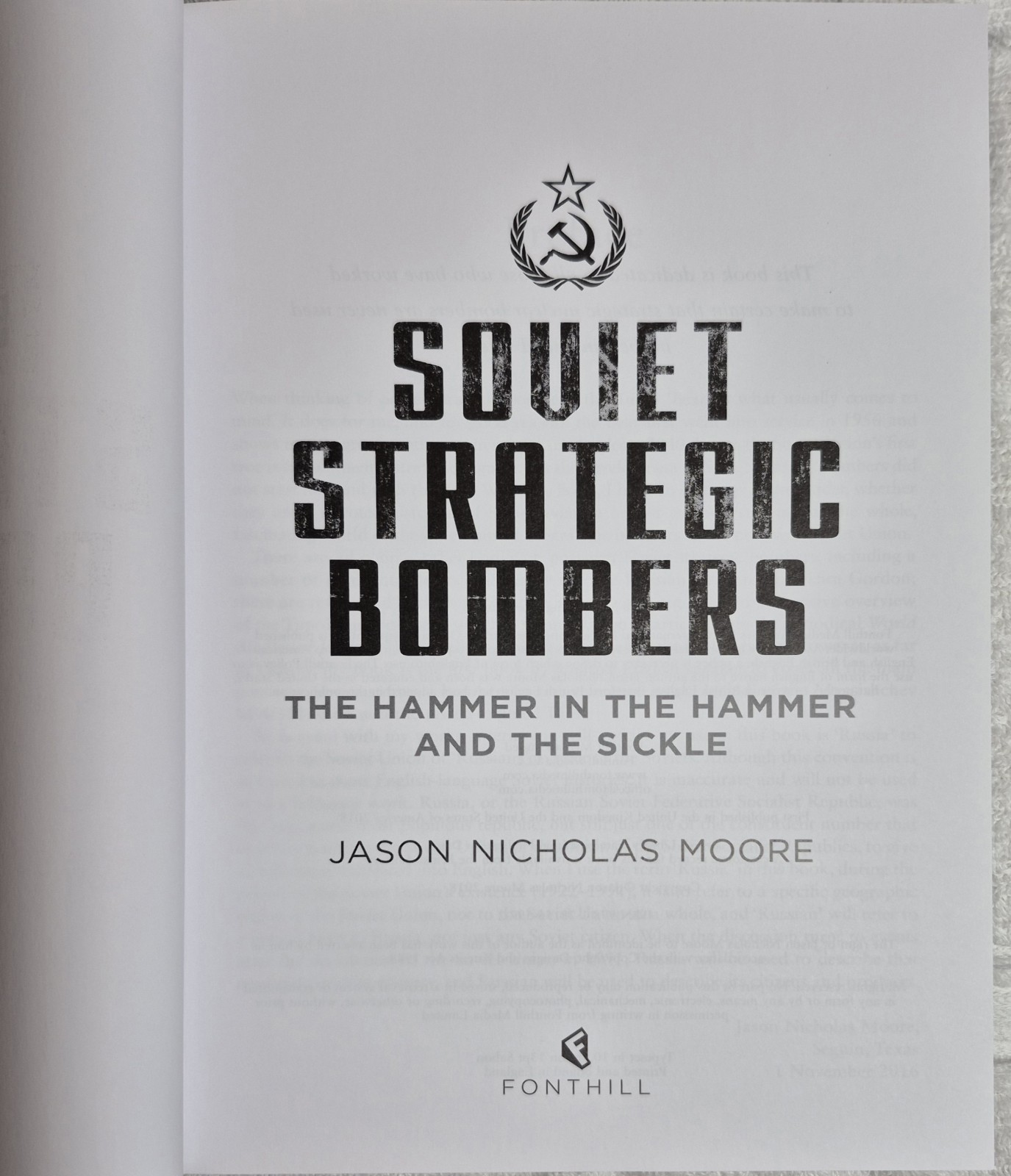 Soviet Strategic Bombers (Jason N. Moore • 2018) • VG