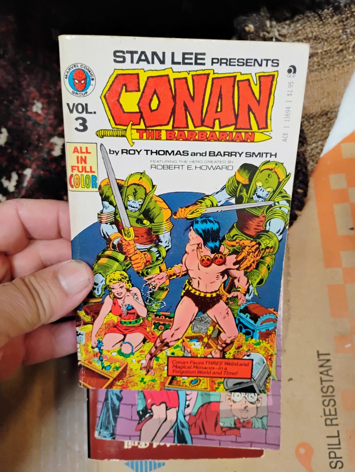 Stan Lee presents CONAN THE BARBARIAN VOL 1, 2 & 3 By Roy Thomas & Barry Smith