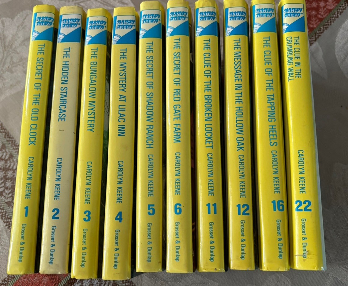 Nancy Drew Mystery Stories Collection Hardback Vol 1-6 , 11, 12, 16 & 22, Xlnt