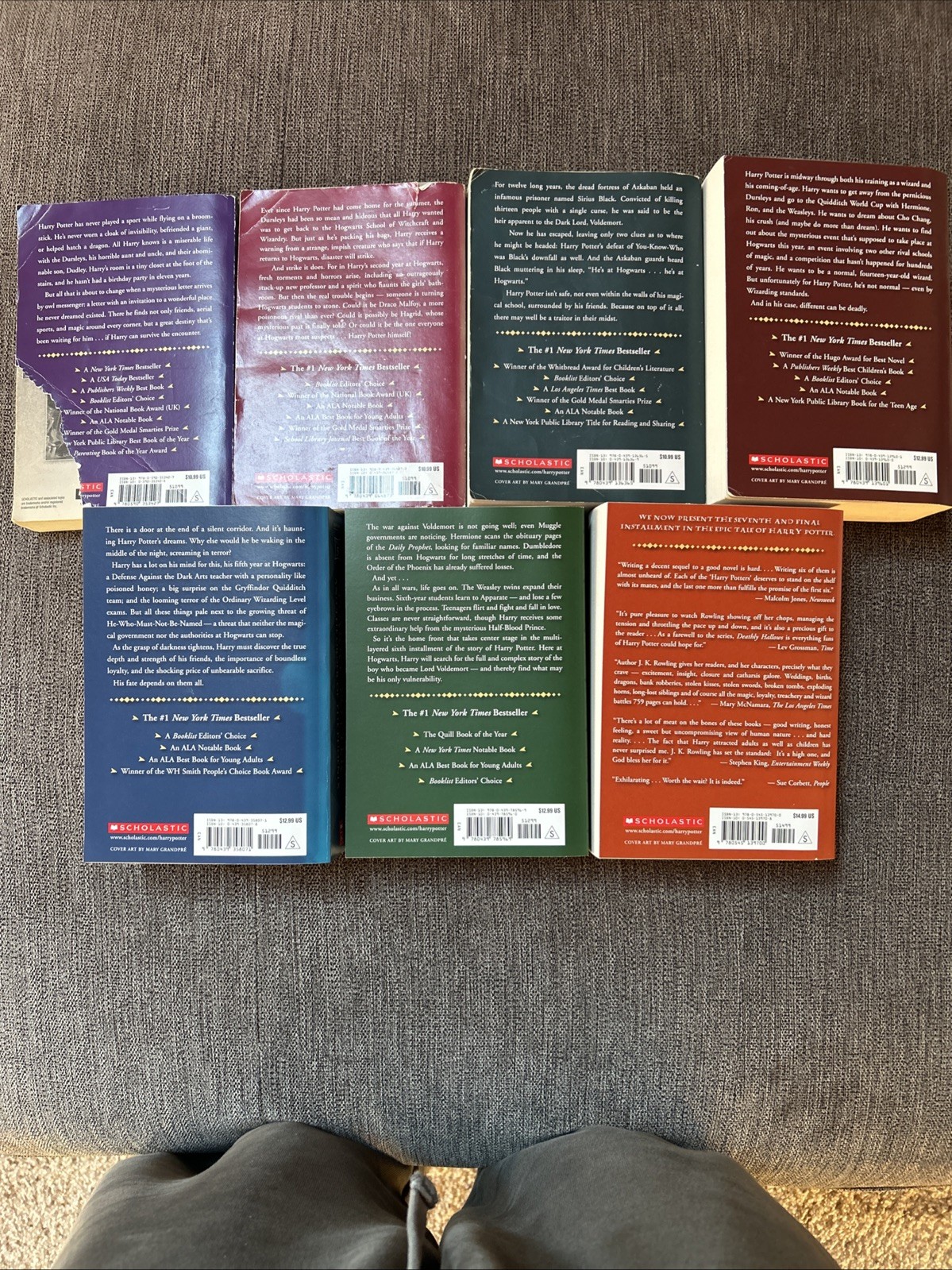 Harry Potter Paperback Boxset #1-7 by J. K. Rowling (2009, Hardcover)