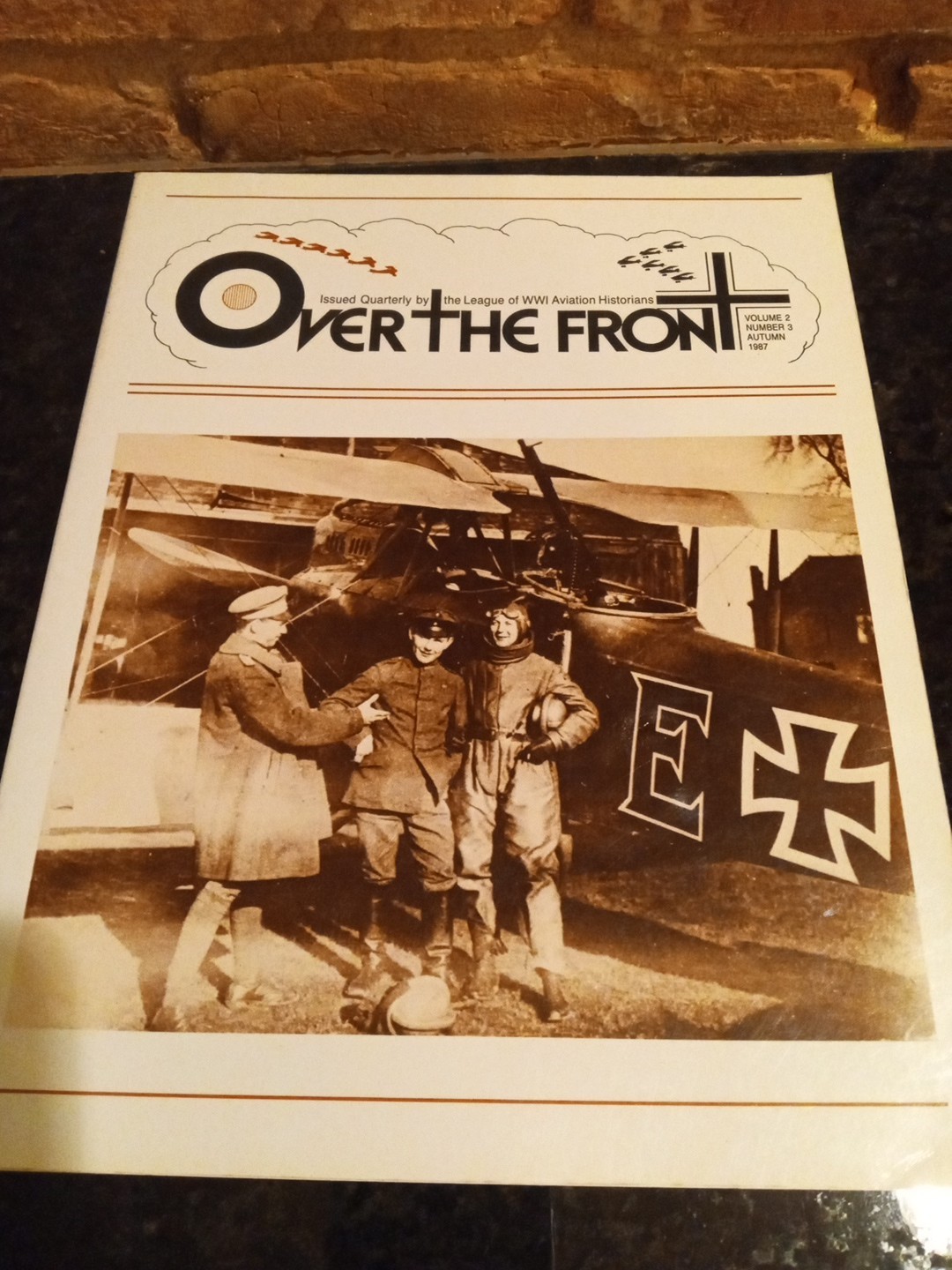“Over The Front” Quarterly WW1 Aviation Historians Vol 2 # 3 Aut 1987 Paperback