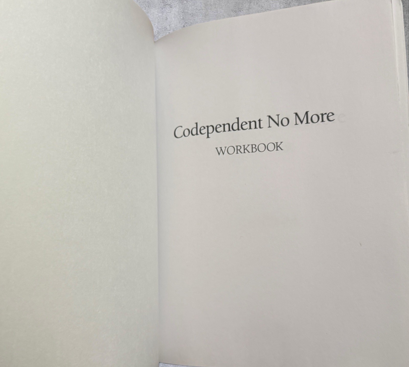 Codependent No More Workbook Melody Beattie