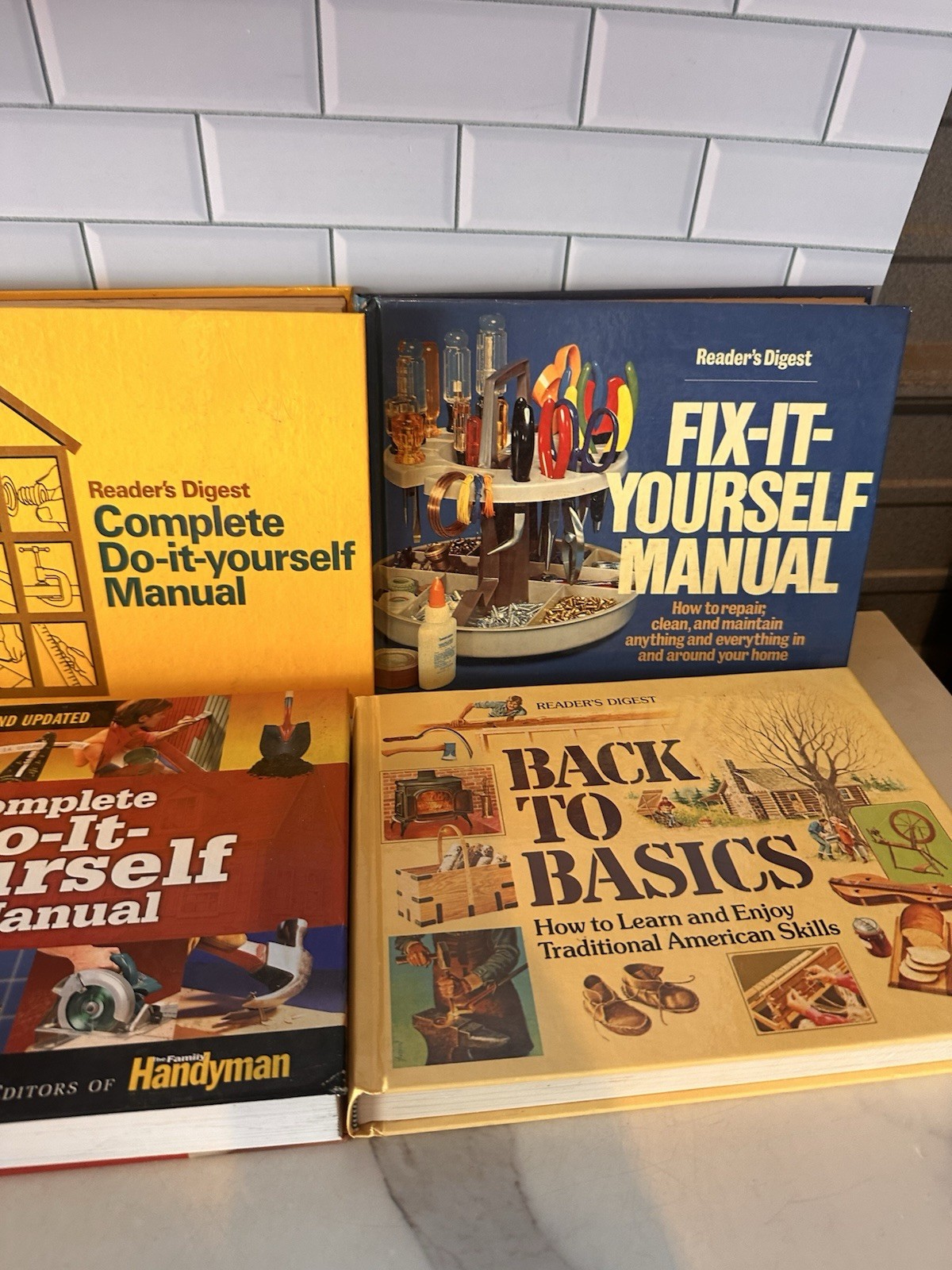 Reader’s Digest Complete Do It Fix Yourself DIY Home HC Book Manuals Lot Of 4
