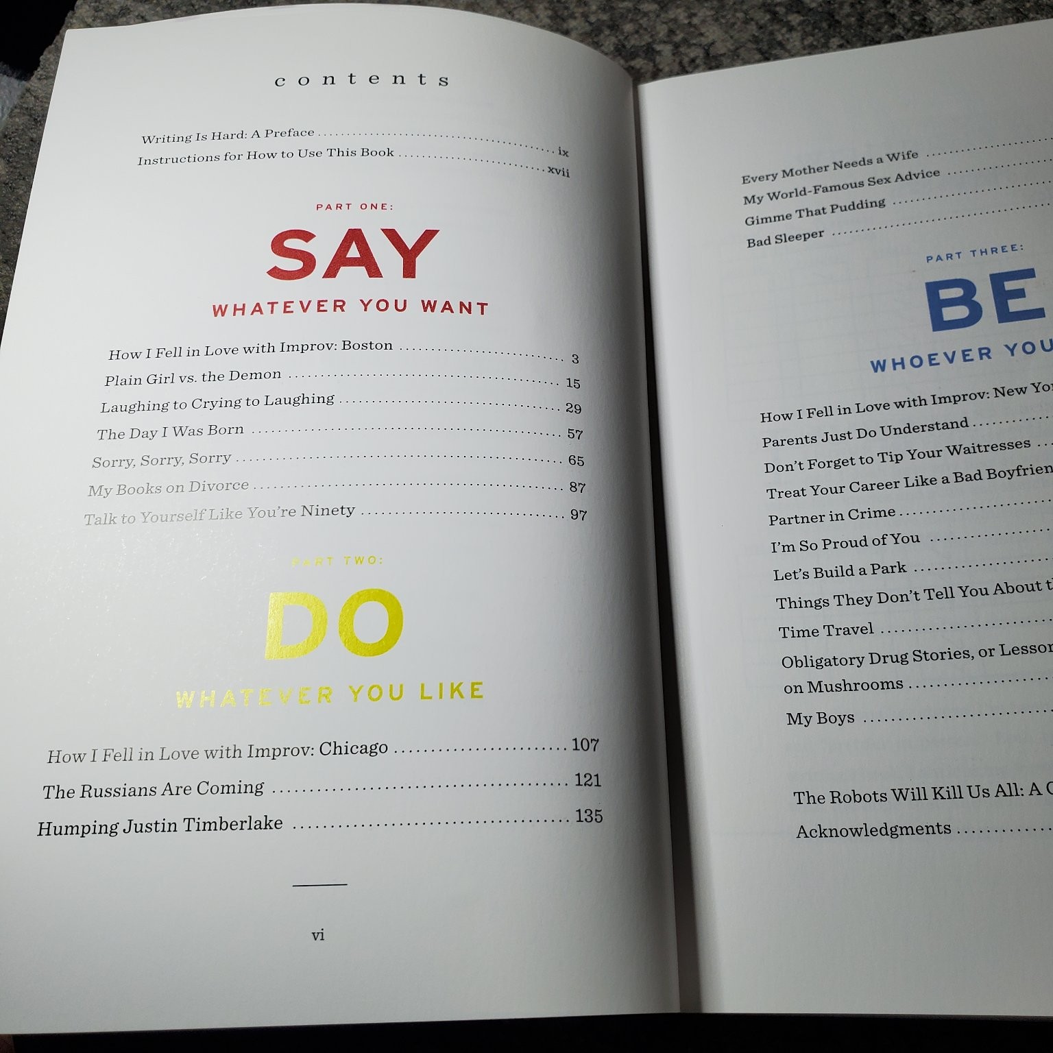 Yes Please Amy Poehler 2015 Trade Paperback Humor Comedy Dey St. Publisher