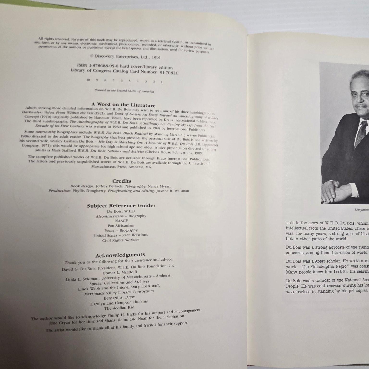 Biography Books Set Lucretia Mott W.E.B. Du Bois Leonard Bernstein Illustrated