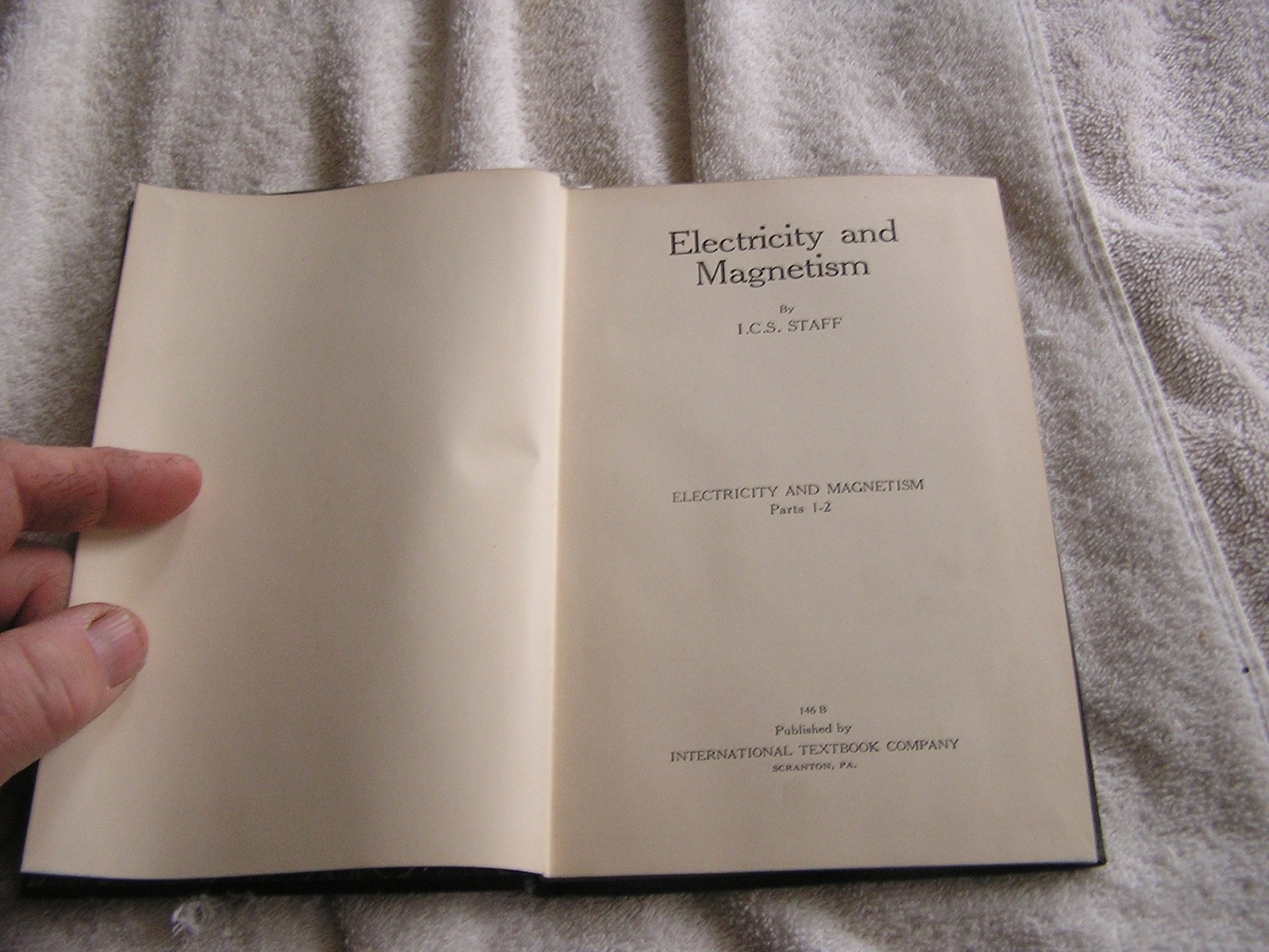 ICS Staff: Electricity Magnesium Int. Textbook Co 1930