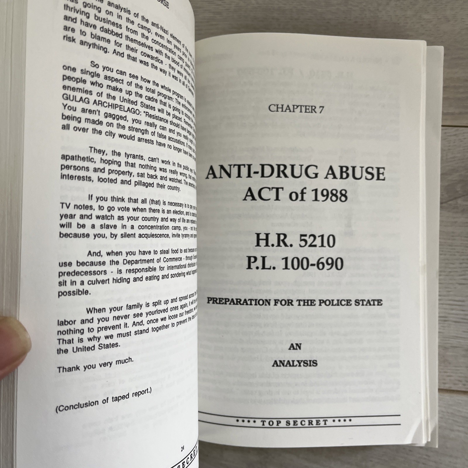 Behold a Pale Horse Paperback 1991 534 Pages By Milton William Cooper W/ Trifold