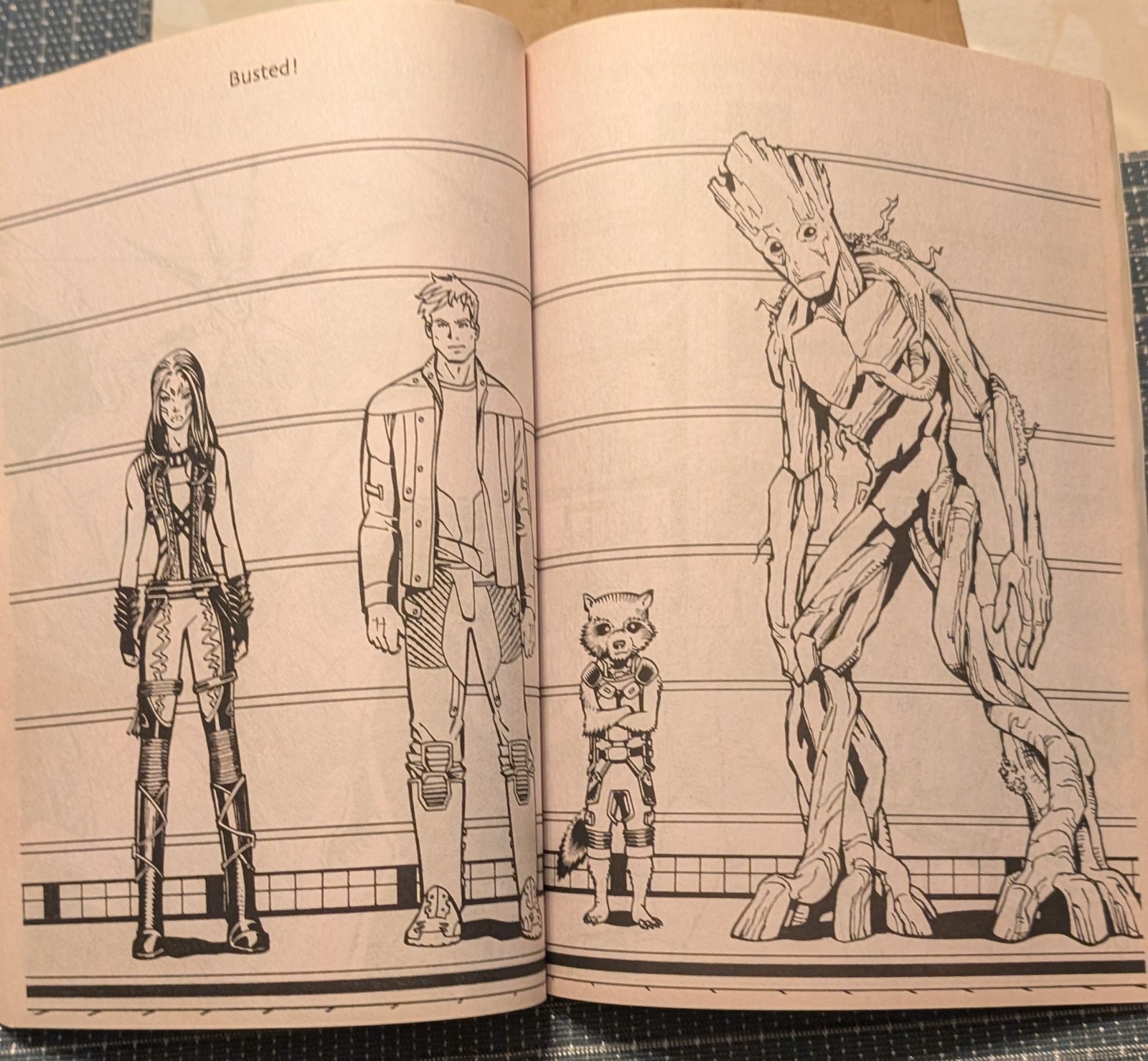 2014 Marvel Guardians of the Galaxy Galactic Force Coloring & Activity Book