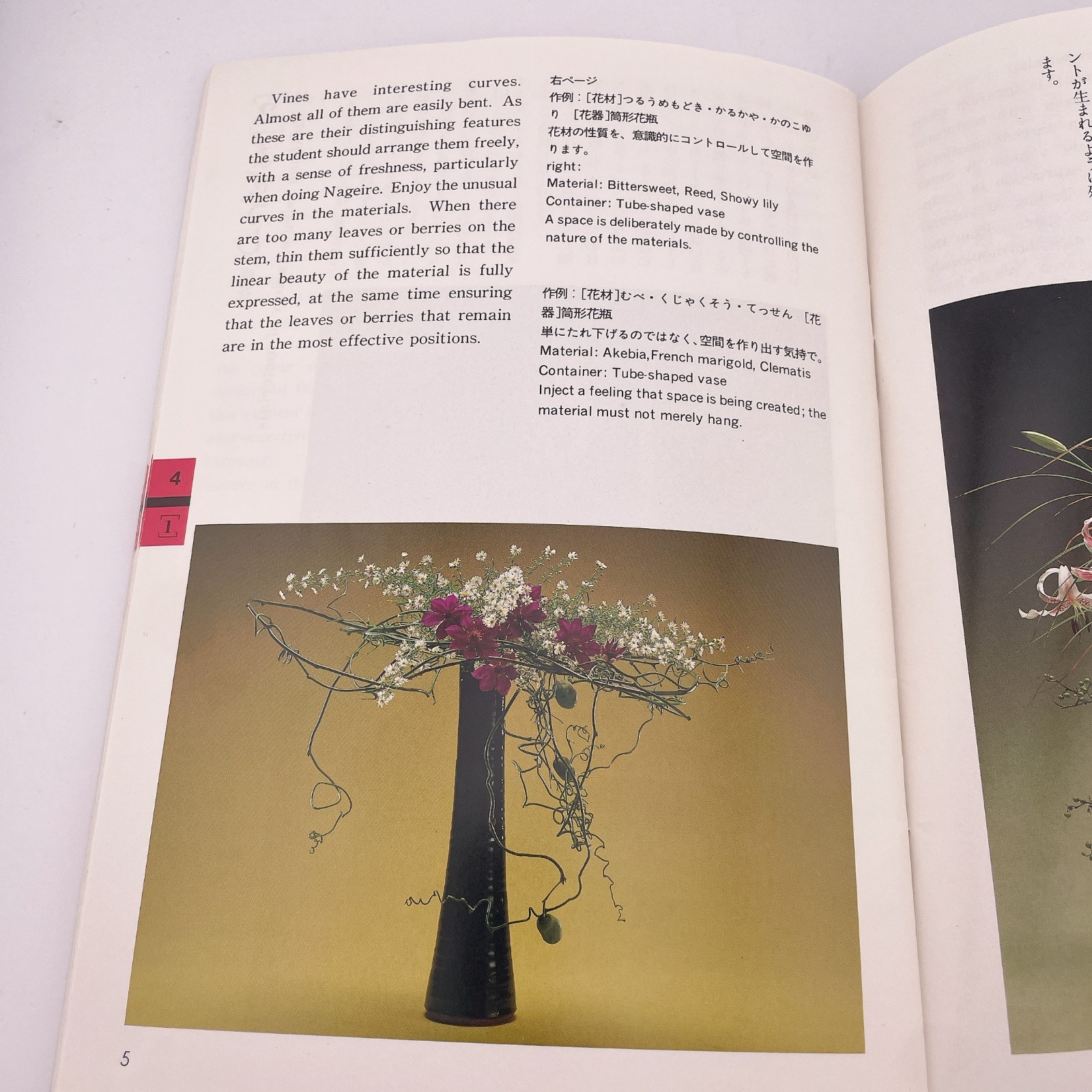 Akane Teshigahara Sogetsu Ikebana Flower Arrangement English/Japan Textbooks1-4