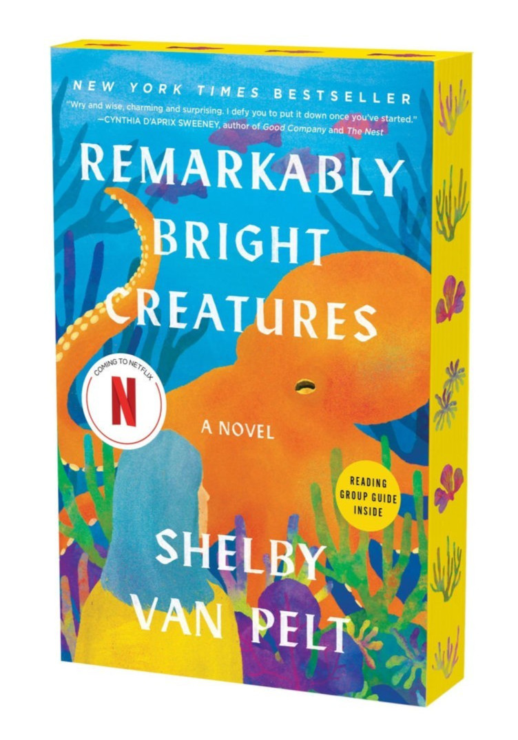 SIGNED Remarkably Bright Creatures by Shelby Van Pelt Trade PB ~ STENCILED EDGES