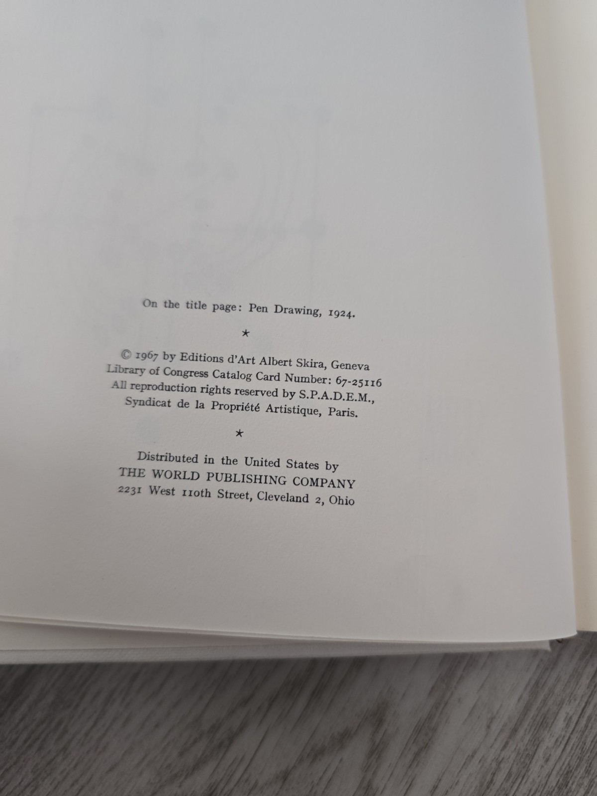 PICASSO DRAWINGS The Taste of Our Time Skira 1967 Jean Leymarie Hardcover
