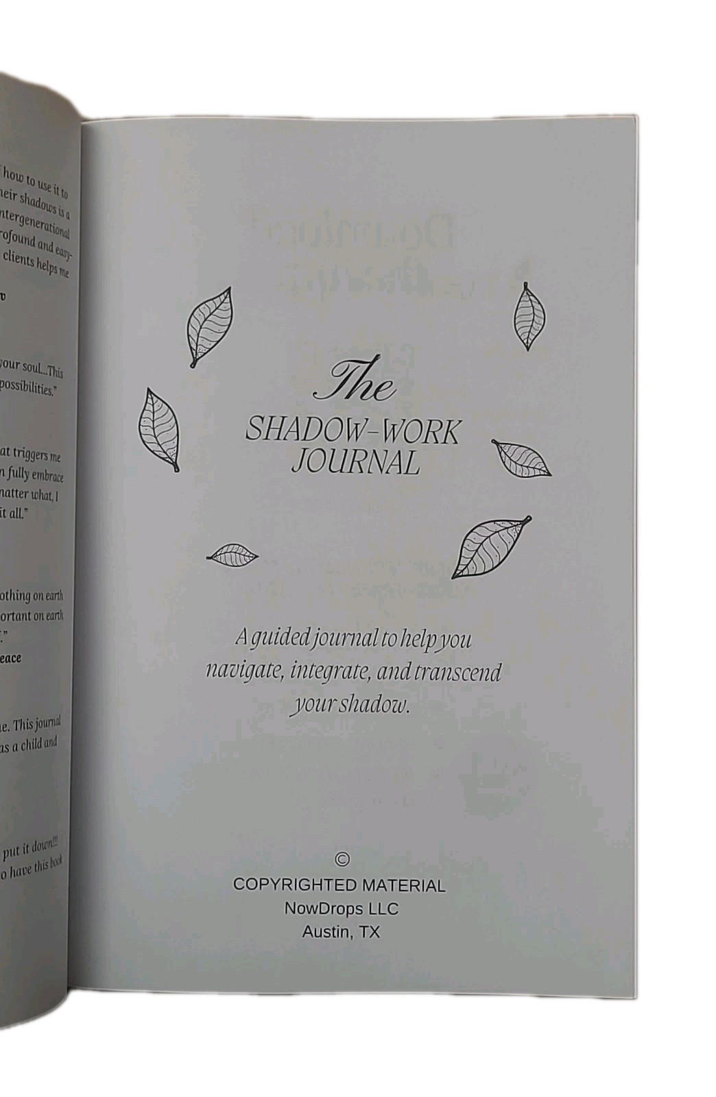 The Shadow-Work Journal: A Guide to Integrate and Transcend Your Shadows