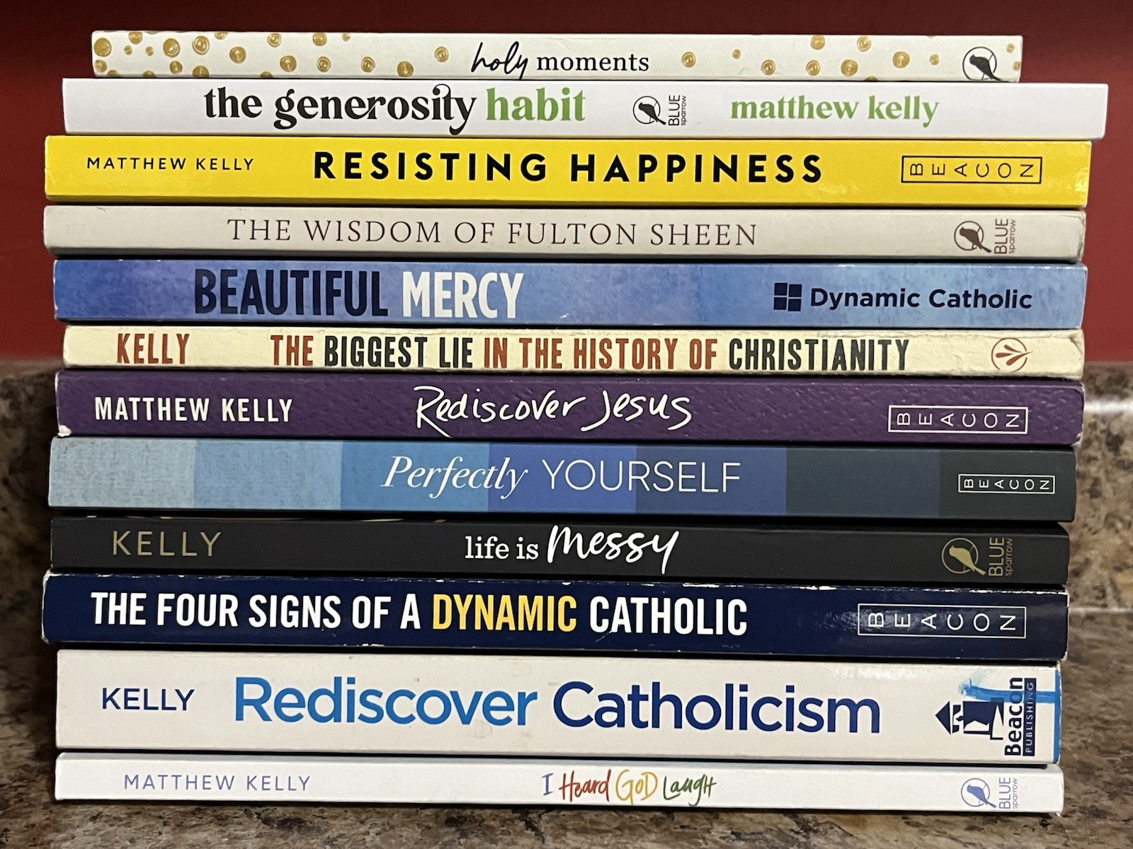 Matthew Kelly 12 Book Lot Dynamic Catholic Beacon Press Rediscover Jesus
