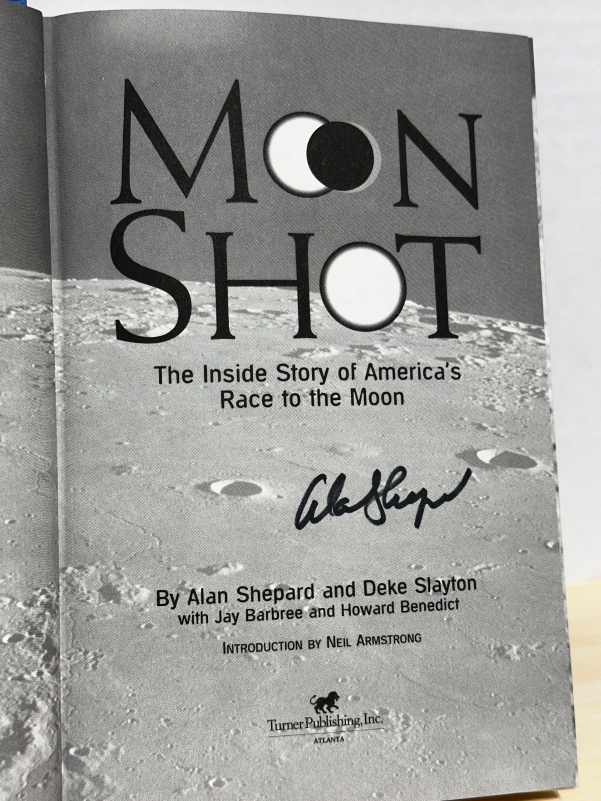 MOON SHOT – FIRST EDITION SIGNED BY ASTRONAUT ALAN SHEPARD 1994