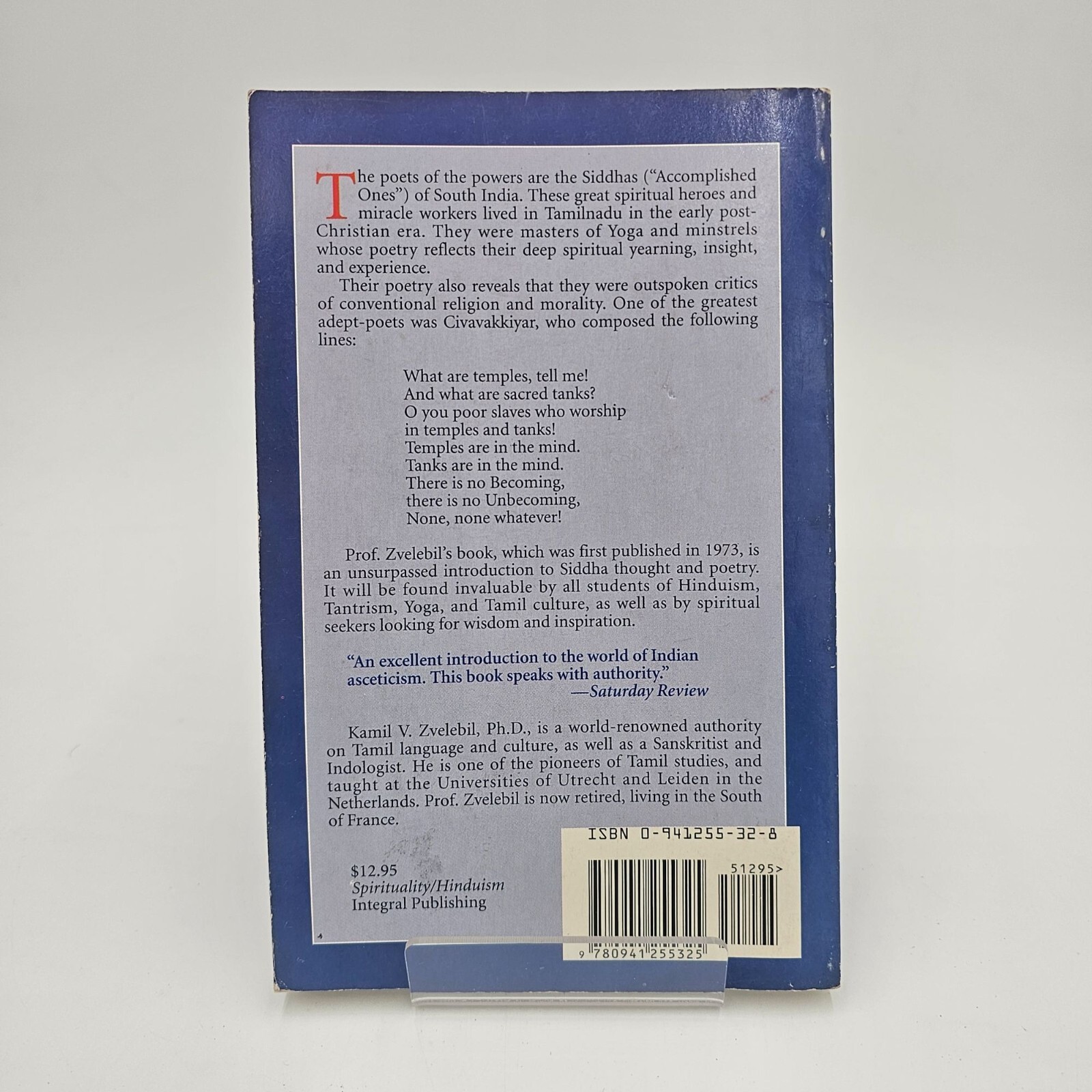 The Poets of the Powersy by Kamil V. Zvelebil | Tamil Siddhas | PB VG