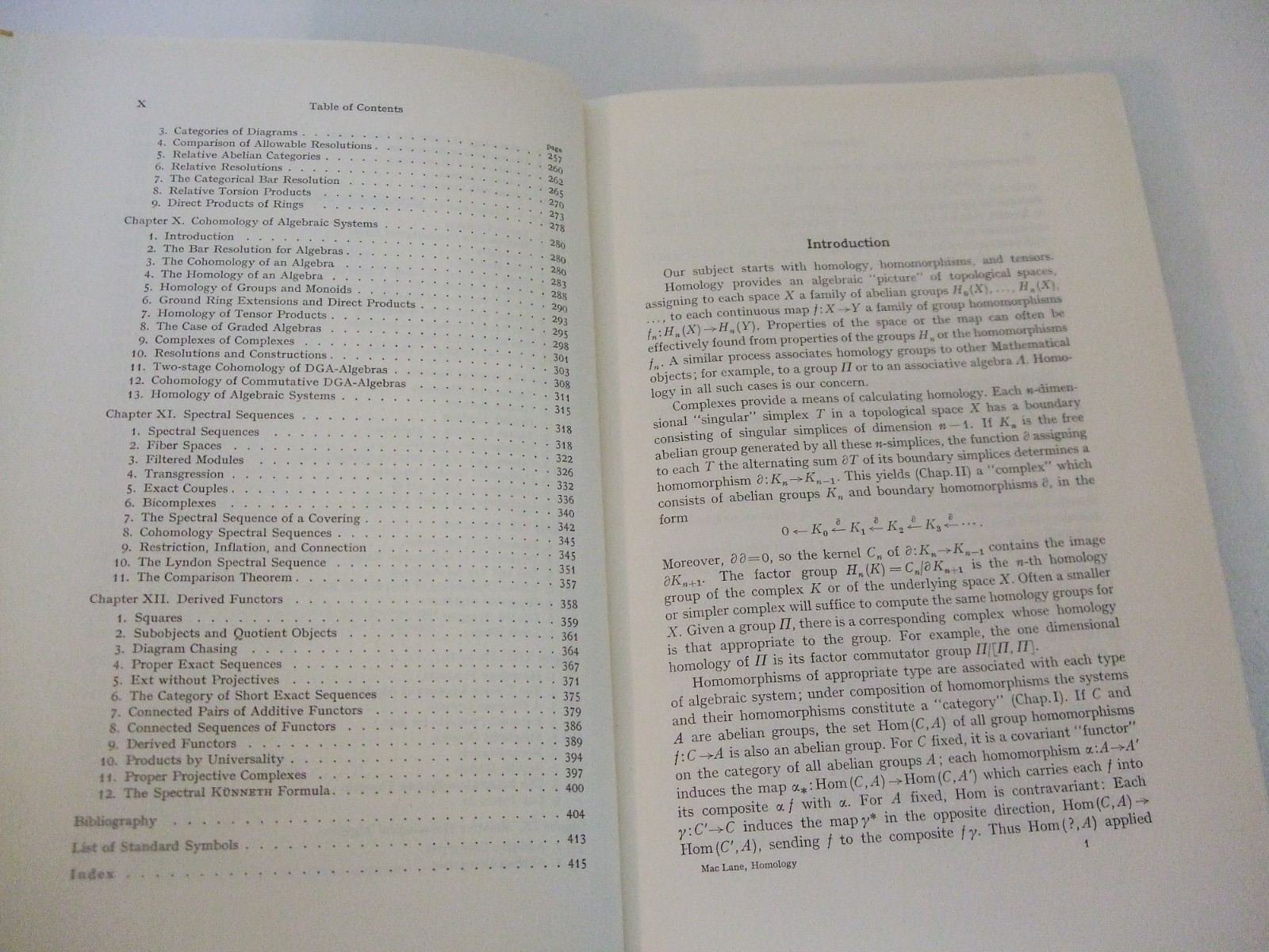 Homology by Saunders Mac Lane. Springer-Verlag, 1967