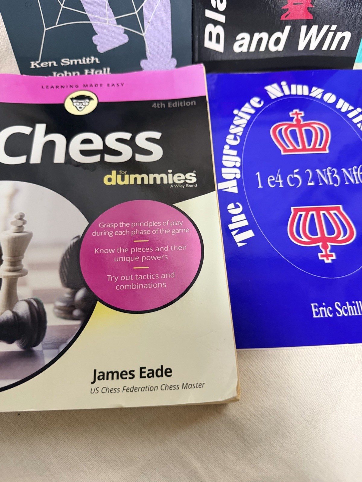 Chess Book Lot Of 6-mixed Titles And Authors-see Pics For Details