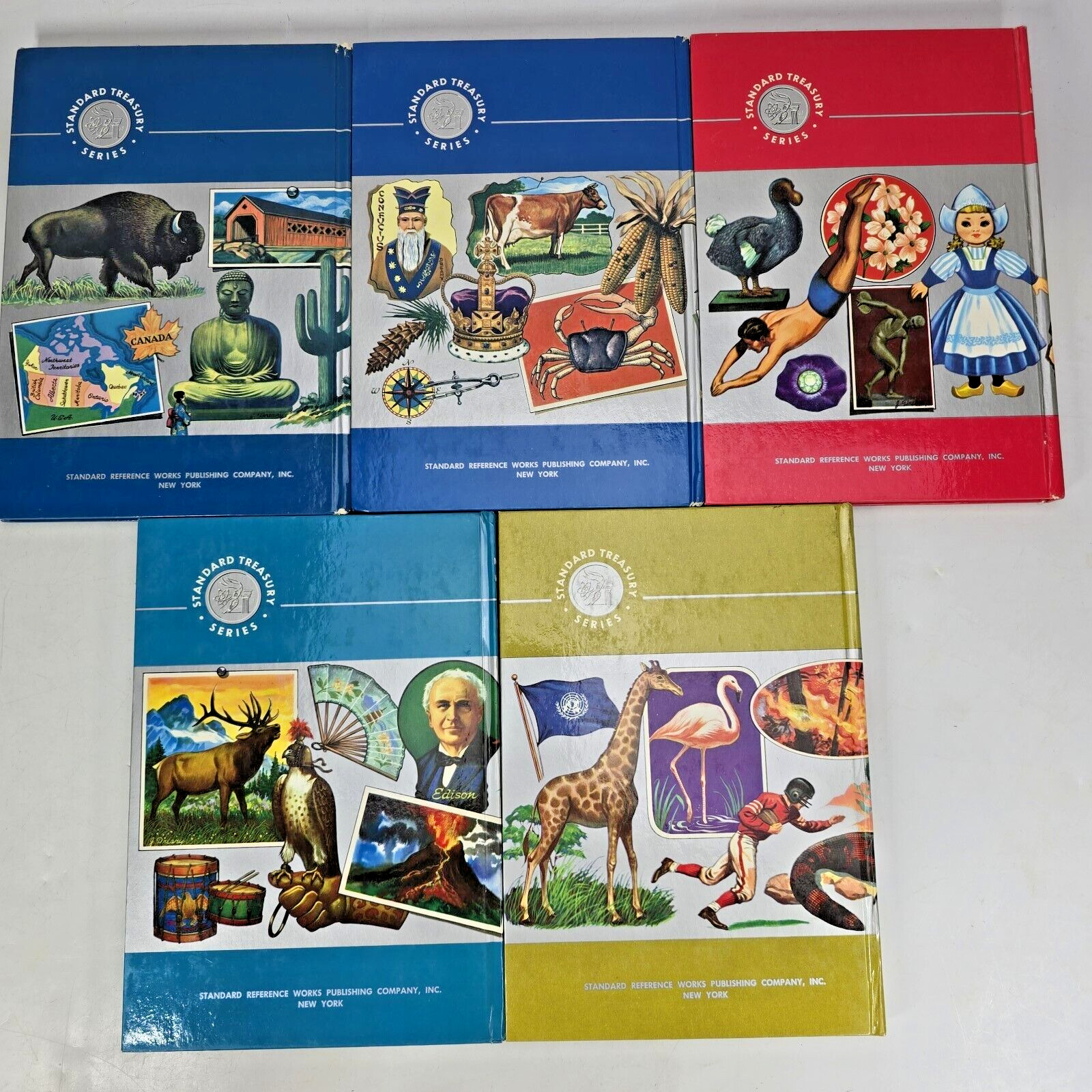 Funk And Wagnalls Standard Treasury of Learning Dictionary Animals More 5 Books