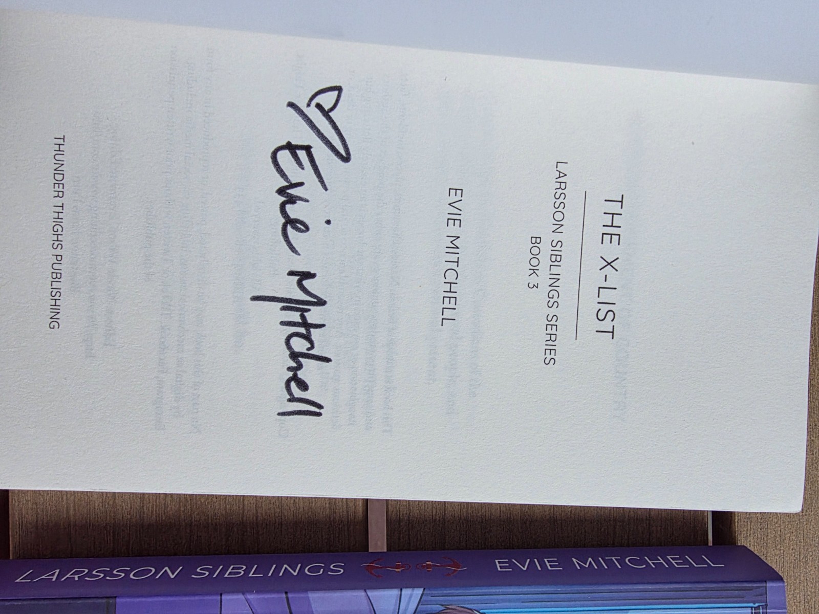 Evie Mitchell RARE book signing bundle