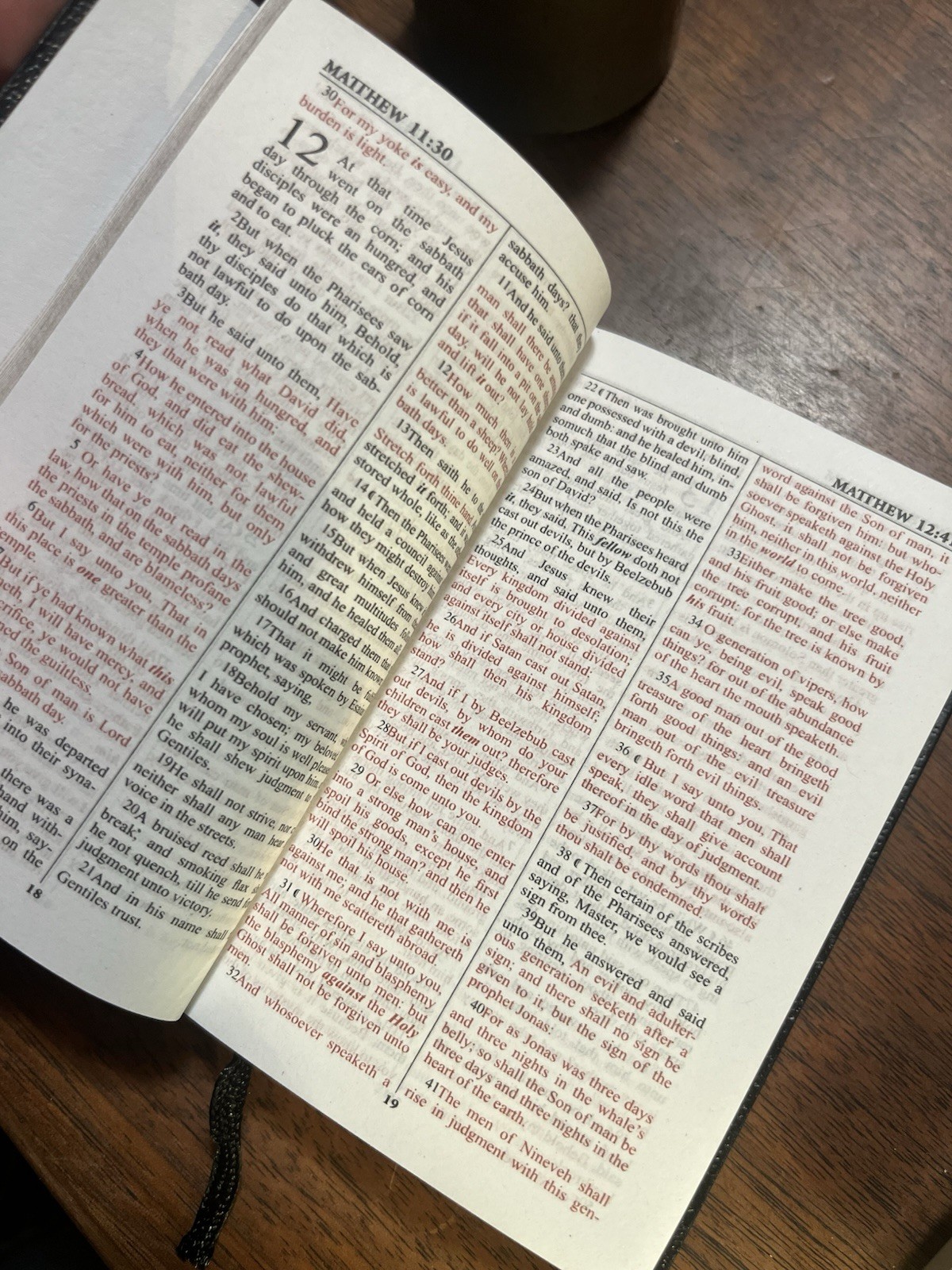 Holy Bible KJV Mini Pocket Size Authentic King James Version Red Letter Edition