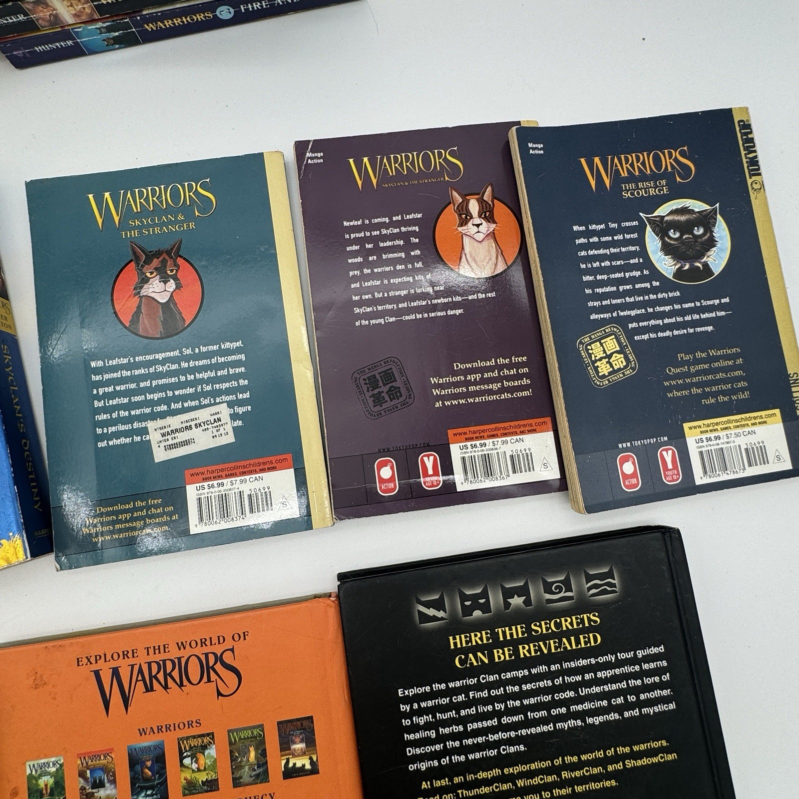 Warriors Erin Hunter Book Lot Of 17 Mixed Hardcover Paperback Super Editions
