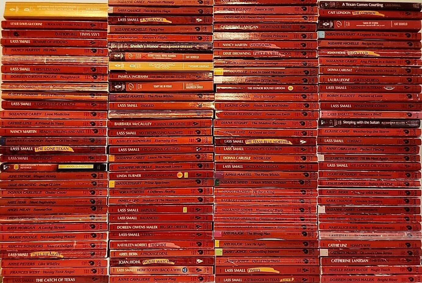 Lot of 100 Harlequin/Silhouette Desire Romance Paperbacks Random Mix Vintage