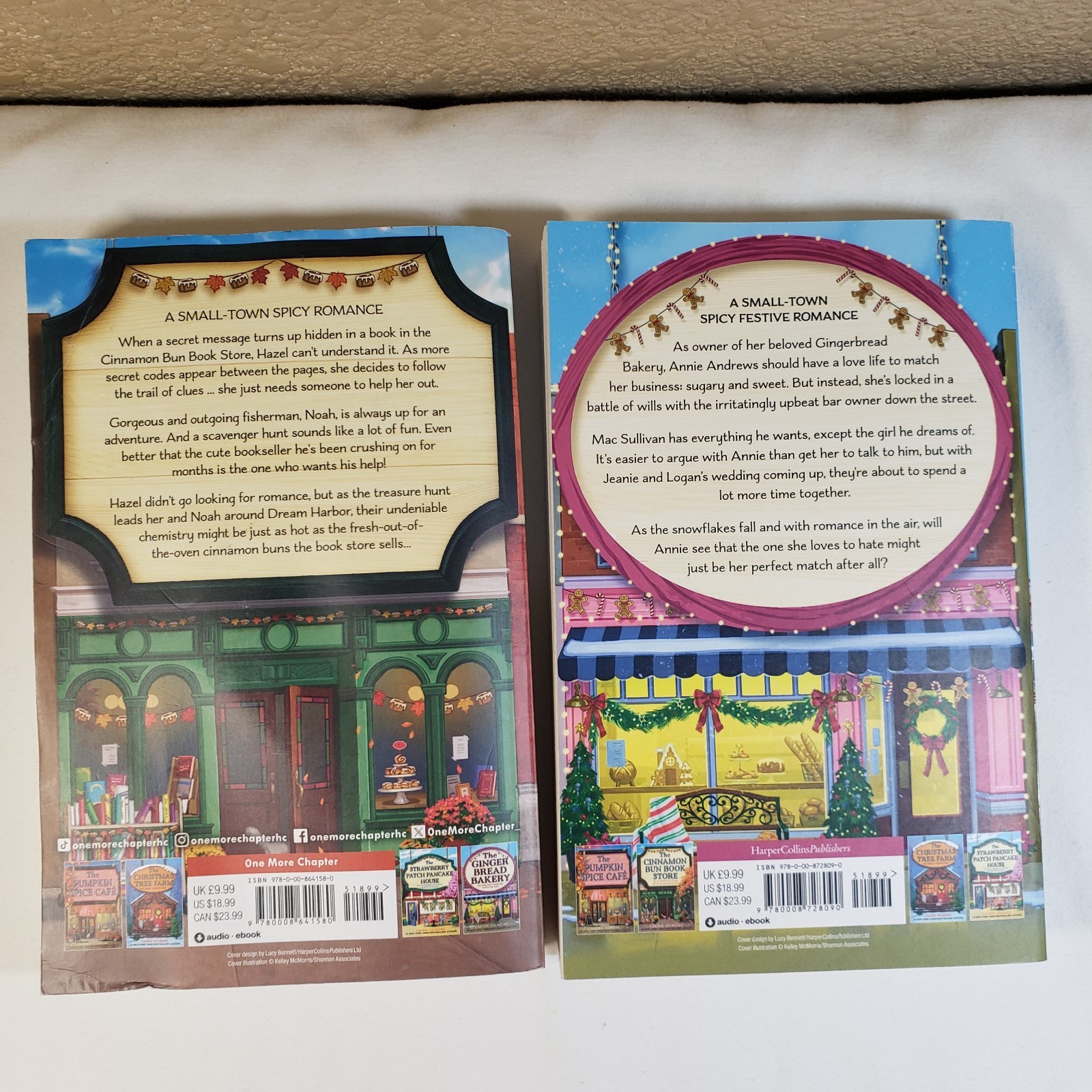 Cinnamon Bun Book Store And The Gingerbread Bakery By Laurie Gilmore